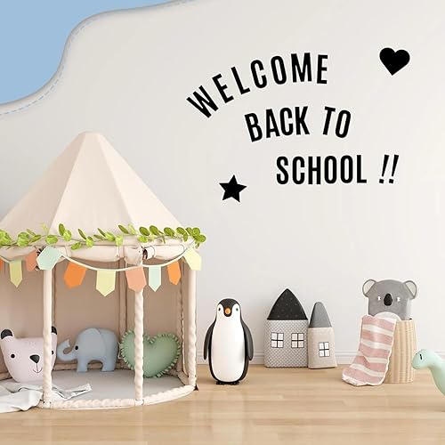 Miniatura 4 de 12 hojas de calcomanías de letras, kit de números de letras de vinilo autoadhesivas de 2.5 pulgadas, calcomanías negras para buzón de correo, aula,