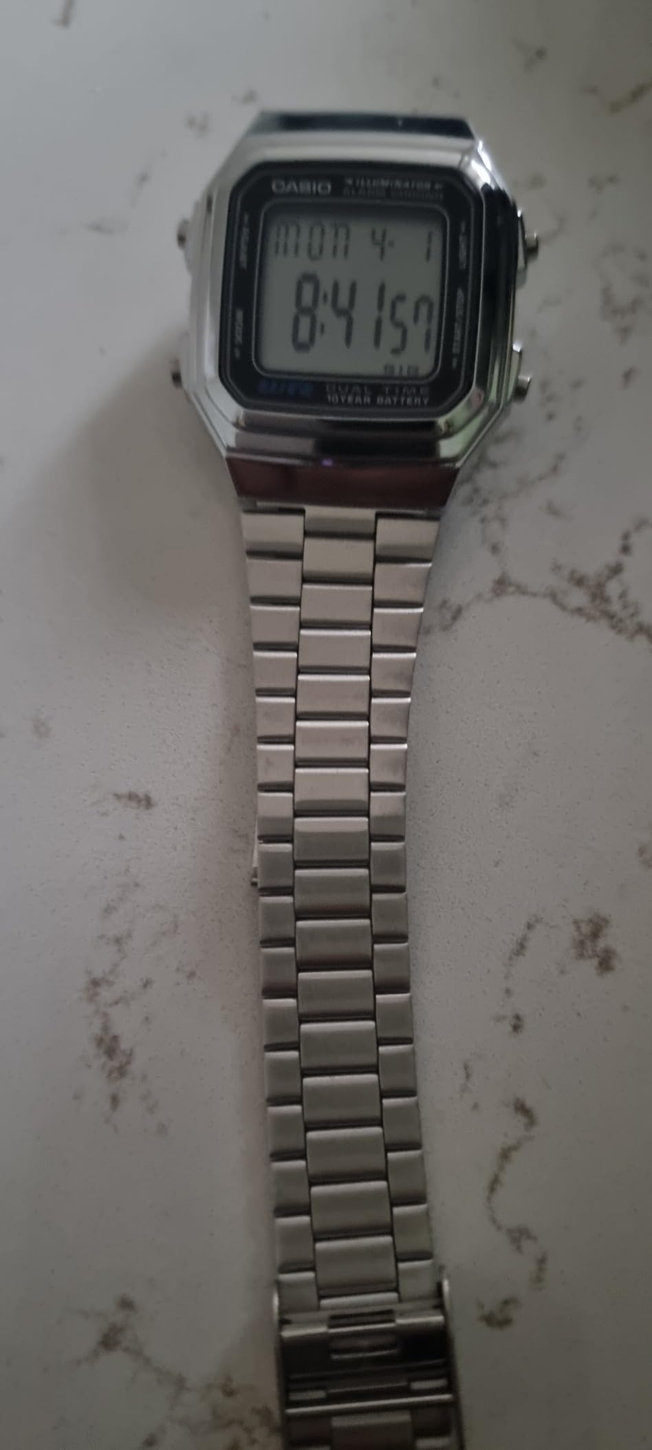 OROLOGIO DA POLSO CASIO A178WGA-1ADF UOMO DONNA DIGITALE SVEGLIA LUCE ORO