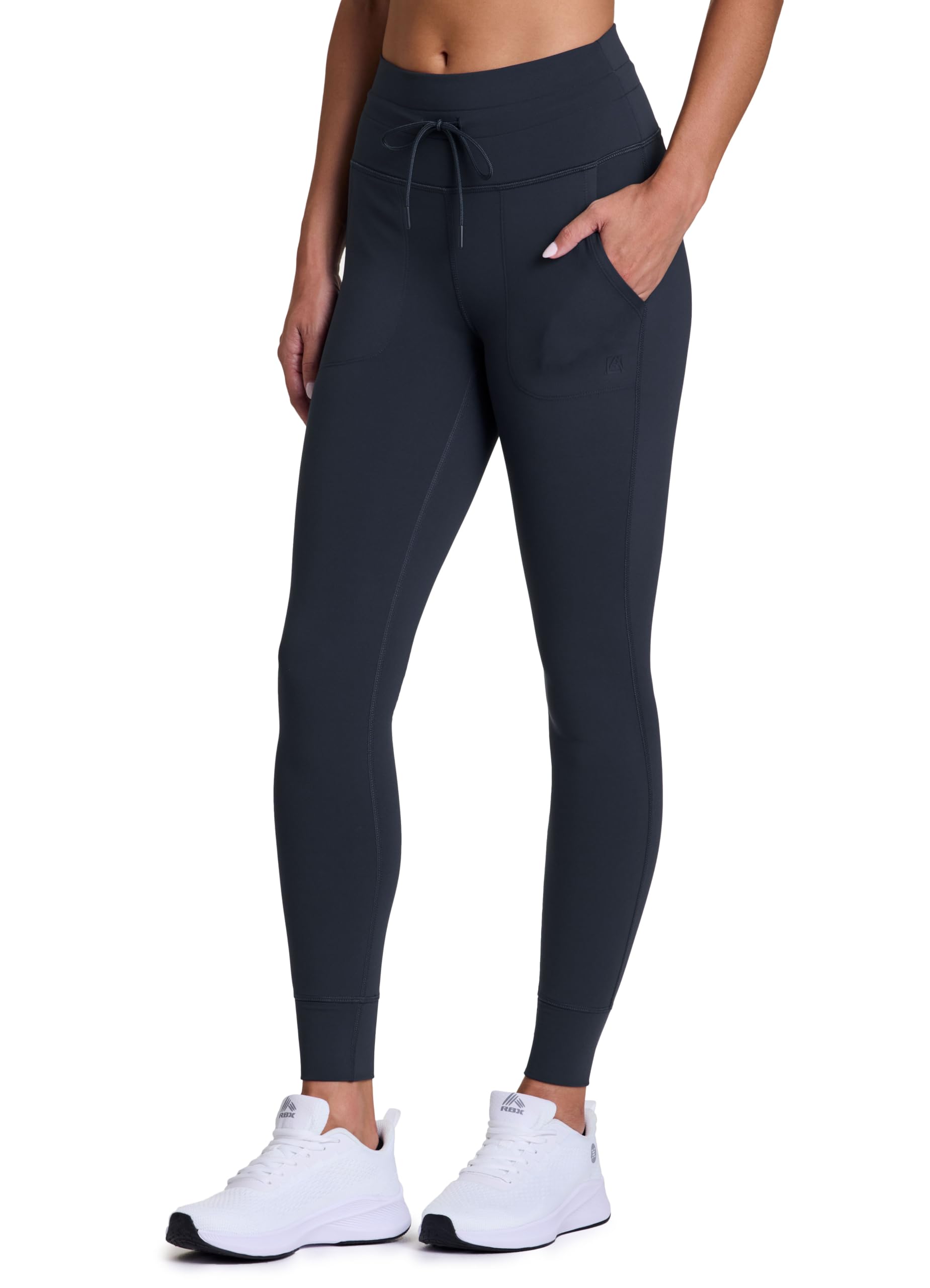 Avalanche Leggings da donna foderati in pile con coulisse in vita, aderenti, a prova di squat, leggings da trekking con tasche