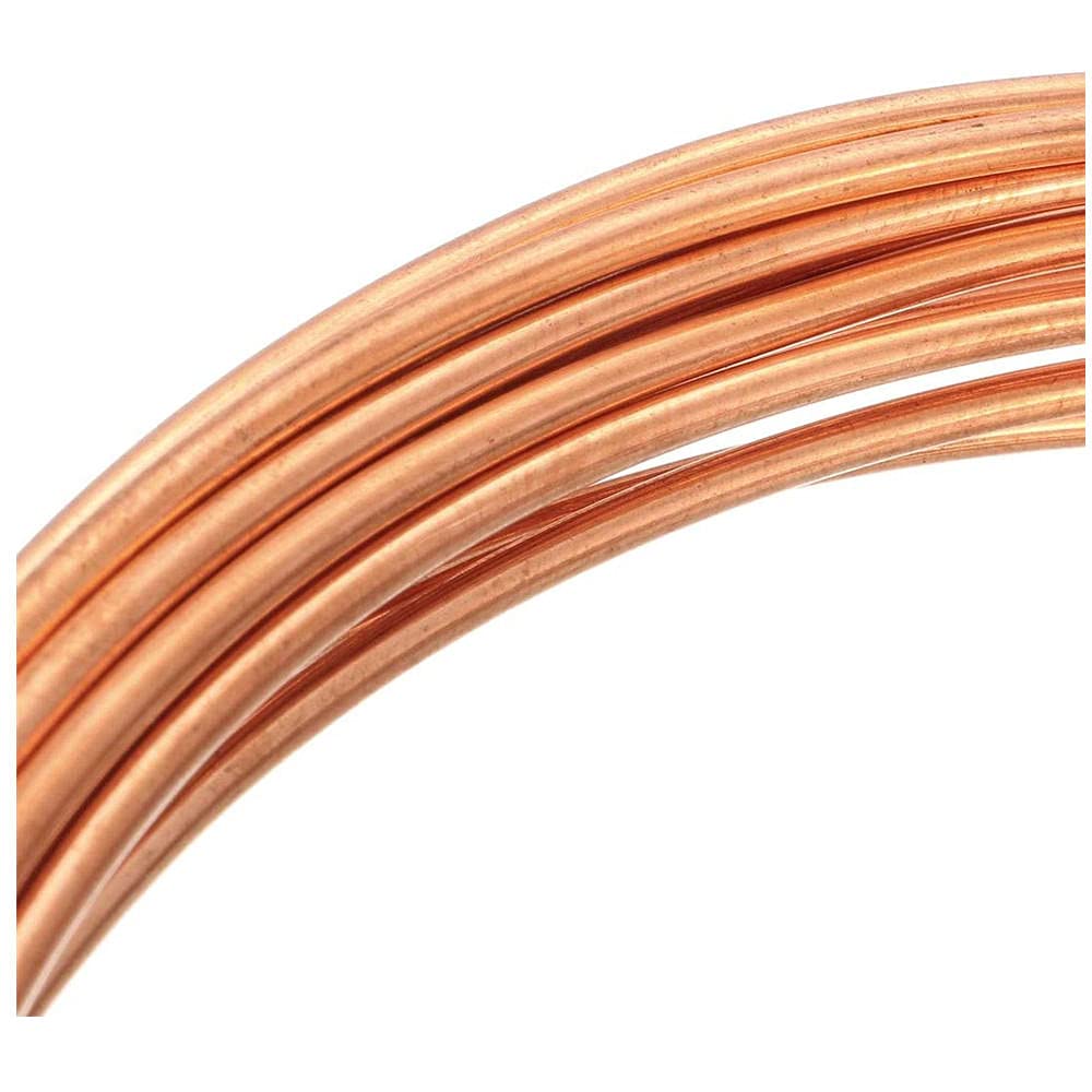 Tubo di refrigerazione in rame, diametro esterno 9/64 "(3,5 mm), diametro interno 7/64" (2,5 mm), tubo di rame lungo 2 m, tubo morbido