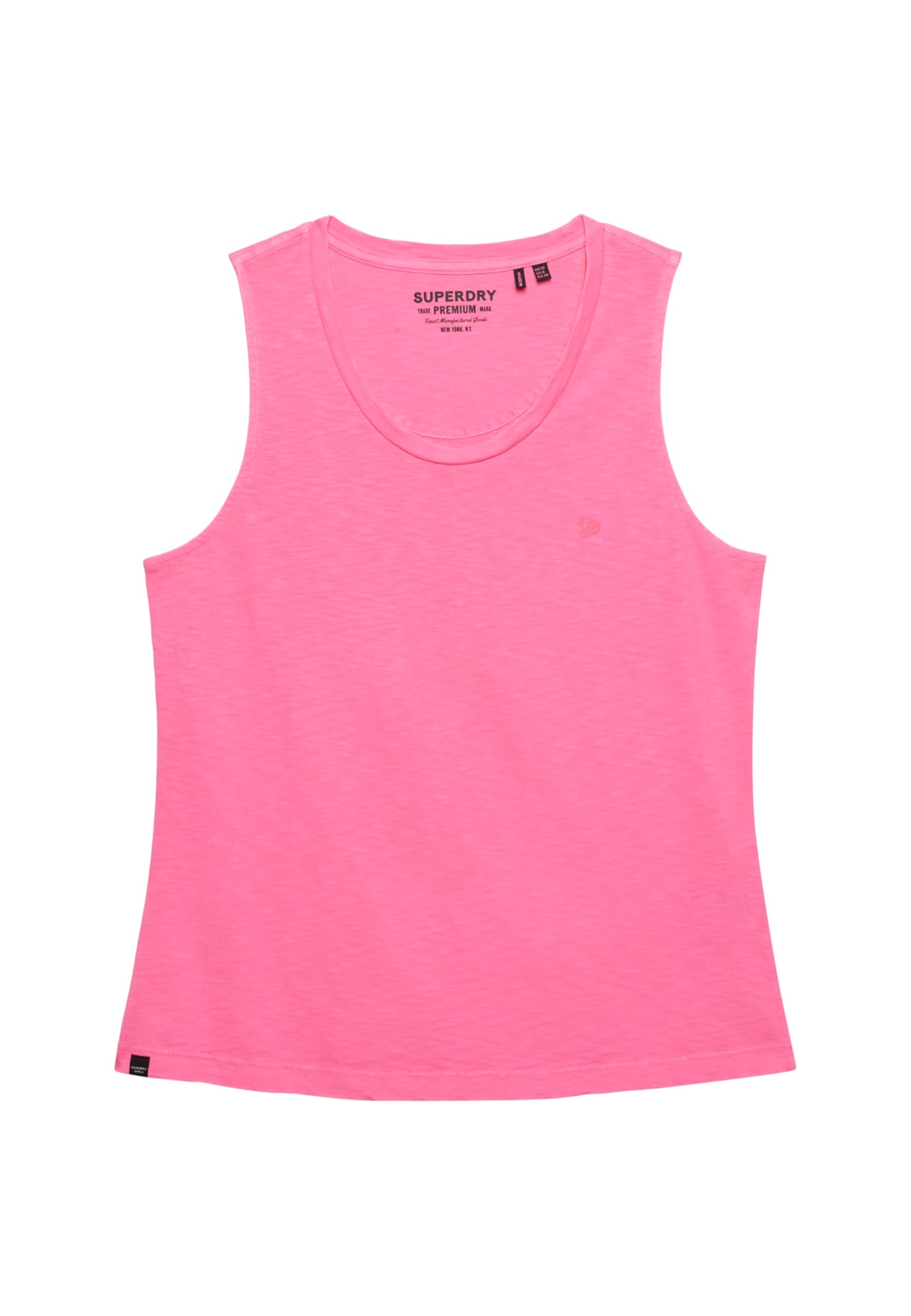 Superdry Women Scoop Neck Tank T-Shirt, Fluro Pink, 16