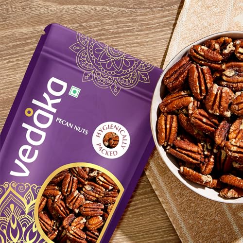 Image of Amazon Brand - Vedaka Premium Pecan Nuts, 250G | Crunchy Nuts, Rich In Protein & Fibre