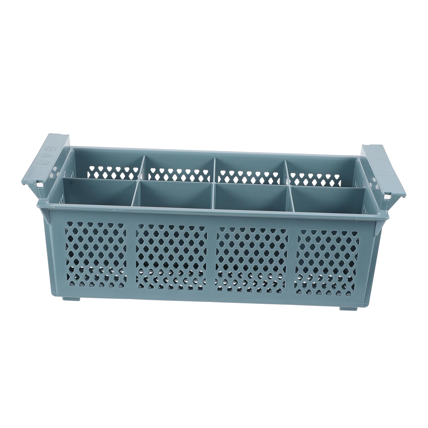 Cesta Plástico 8 de Lavavajillas Compartimentos | Organizador de Cubiertos, Fácil de Llevar, Útil para Guardar Utensilios en Cocina u Oficina