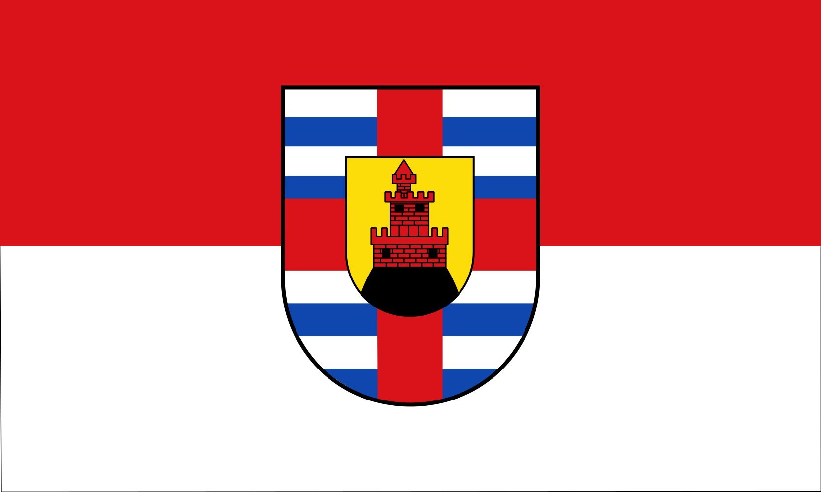 Drapeau Trèves-Sarrebourg grand format en maille renforcée et finitions haut de gamme