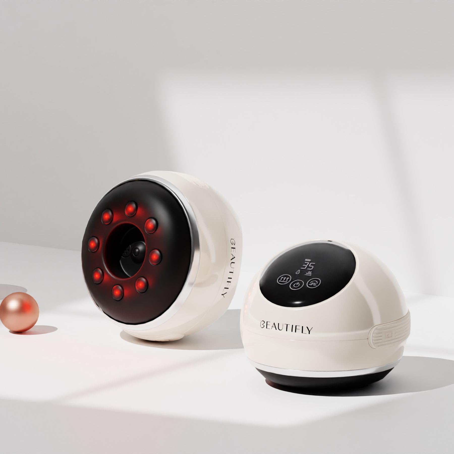 Beautifly B-Bubble BODY Vakuummassage elektrisches Schröpf massagegerät Anti Cellulite Magnettherapie, Automatischer Saugfunktion, modellierender Dermomassage und Magnettherapie