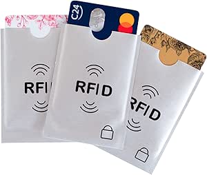 Portefeuille Blocage RFID En Aluminium X4 Cartes - Protection Contre Le Skimming, Design Fin UK