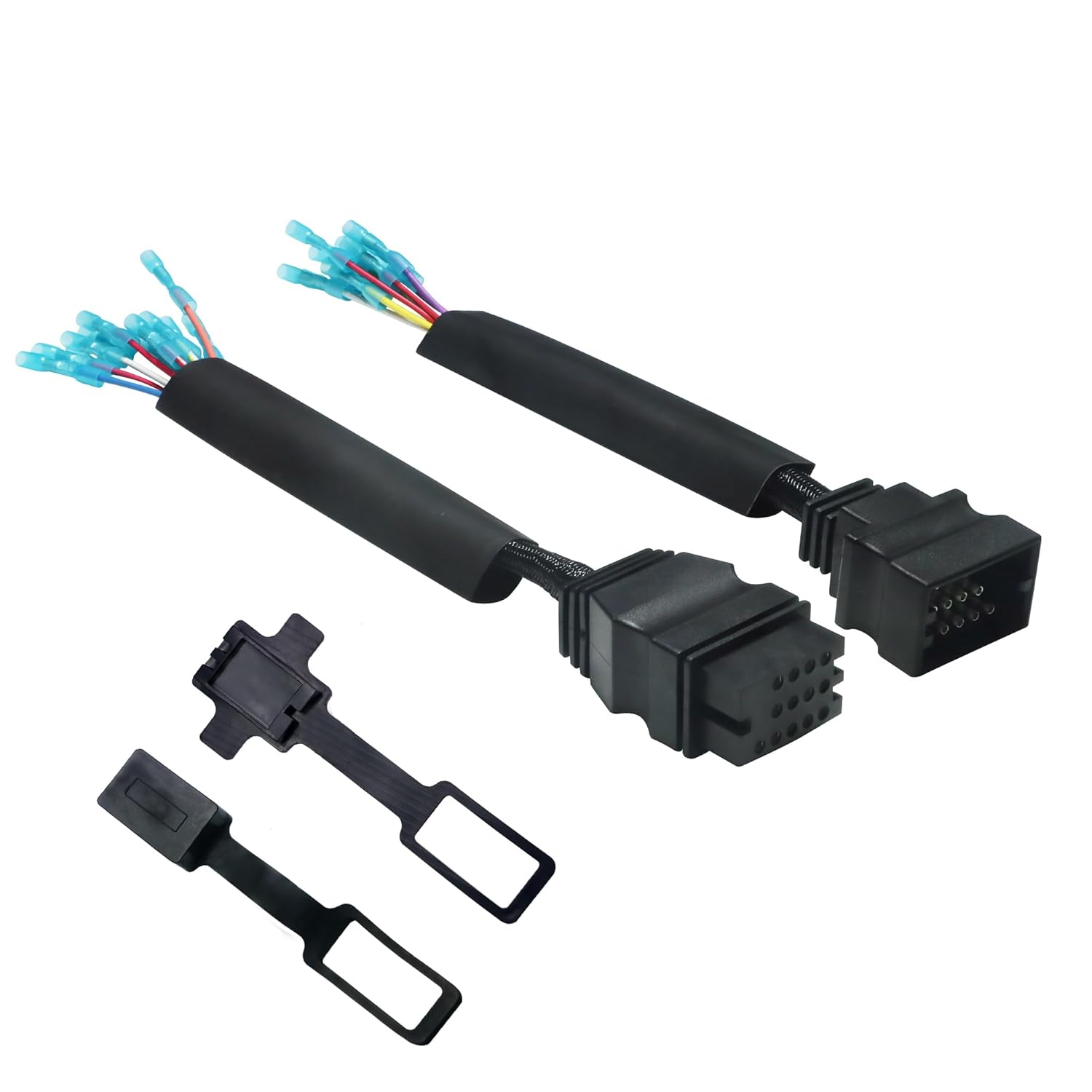 Boss Snow Plow Parts Kit,13Pin Wiring Harness Repair Kit MSC04754 MSC04753 and Truck Side Plow Side Dust Cover Set, Replaces MSC03743 MSC03744 (04754-04753)