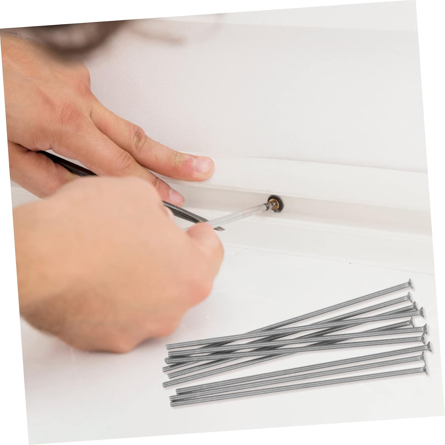 10pcs Extra Stainless Steel Countersunk Screws for Outlet Covers Self-Tapping Flat Screws for Electrical Panels and Household Repairs