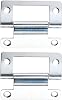 2PCS Silent Folding Cabinet Door Hinges For RV Applications Featuring Iron Construction And Crank Style Mounting For Mobile Homes(Silver)