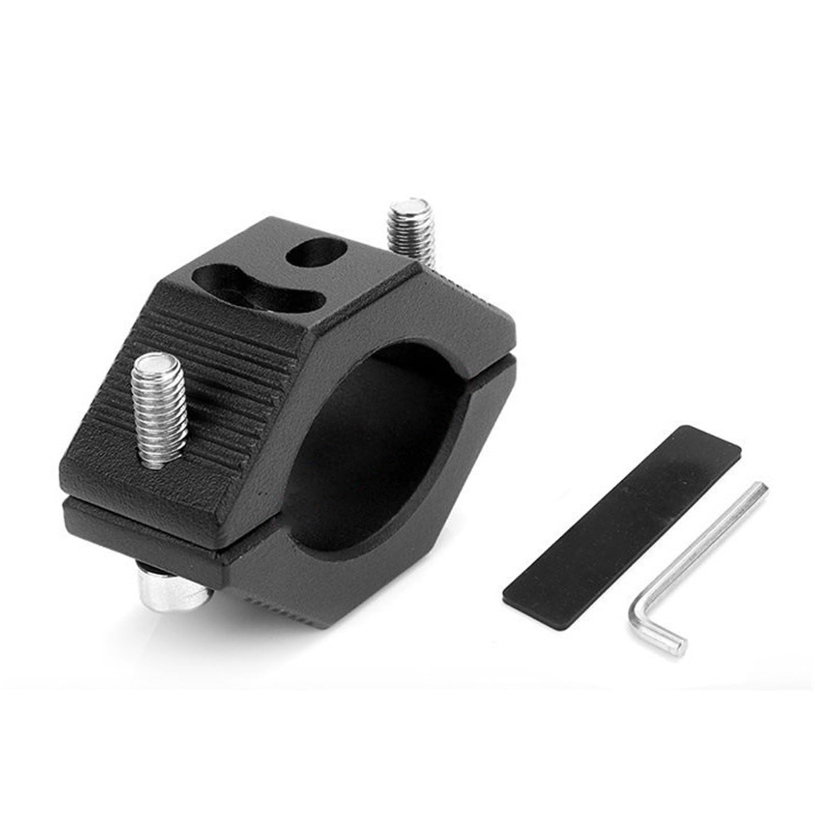 Light Tube Clamp Aluminum Motorcycle Spot Light Mount Bracket for 20-32mm Handlebar Additional Spotlight Holder Clamps(2pcs Brackets)