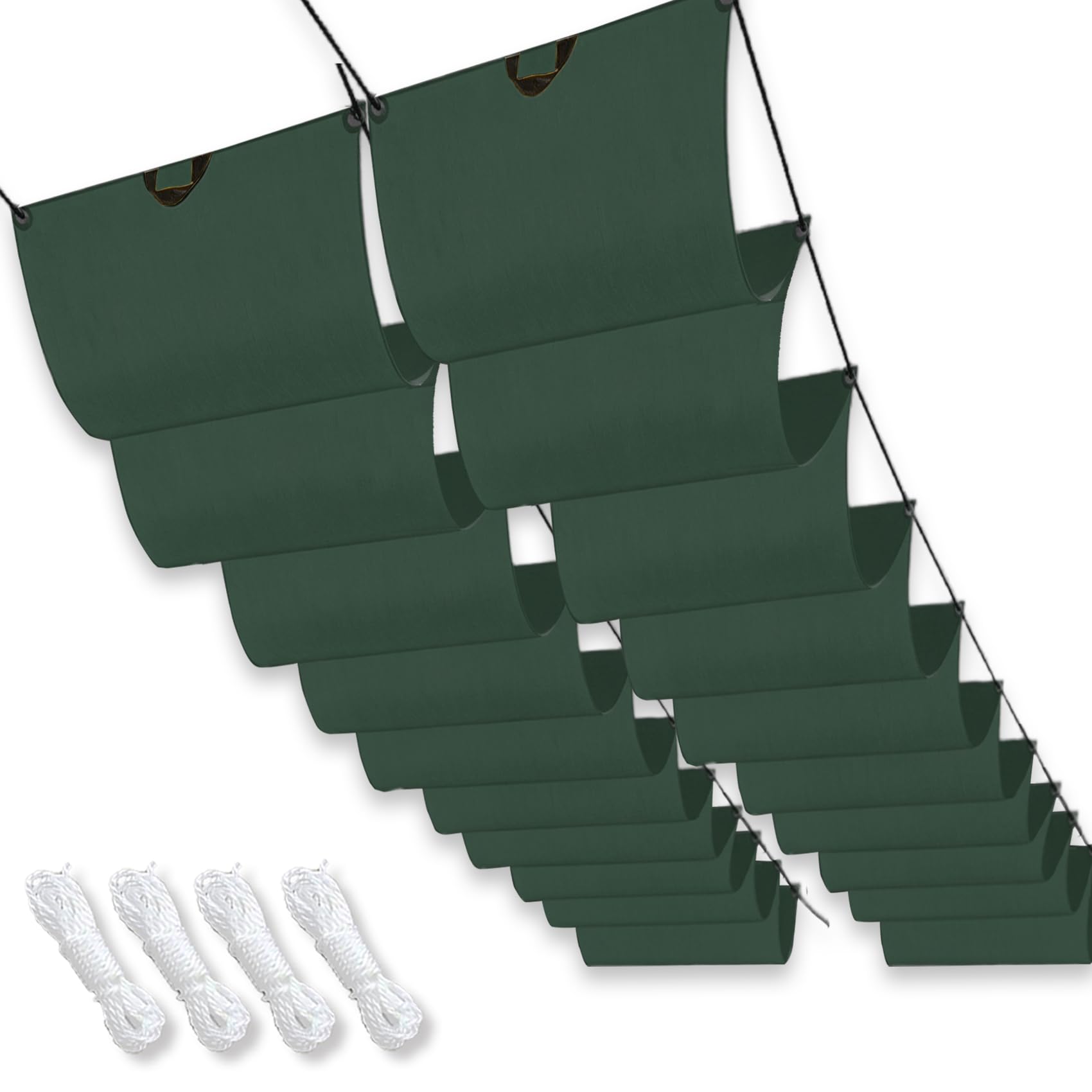Voile d'ombrage pour jardins et gazebo protection solaire wave