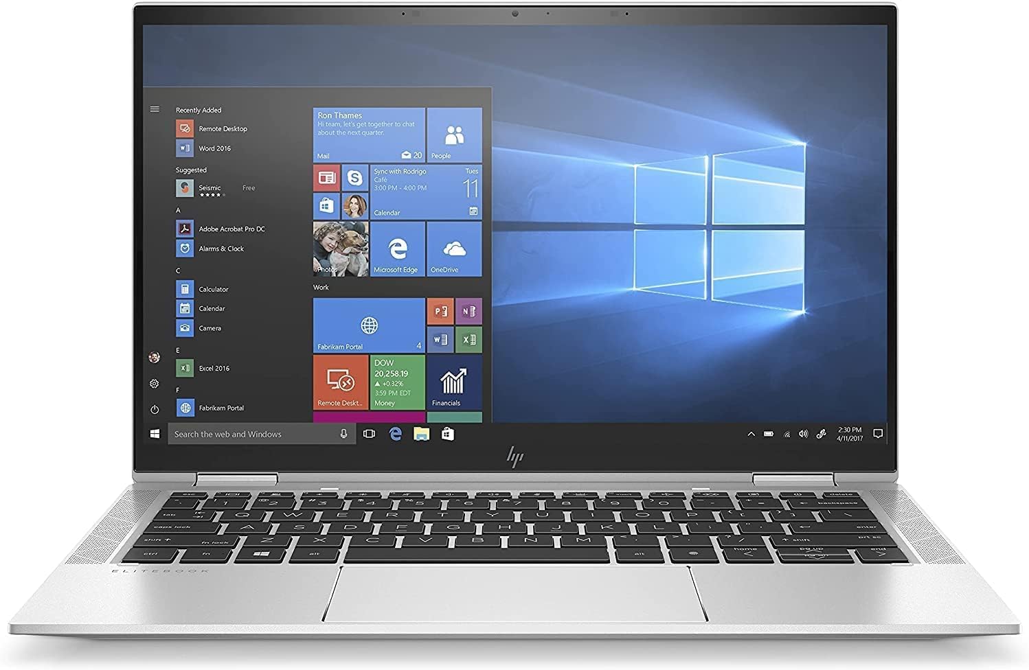 HP EliteBook X360 1030 G7 Ordinateur portable tactile 2 en 1 13,3" FHD Intel Core i5-10310U RAM 16 Go SSD 512 Go Windows 11 Pro Reconditionné