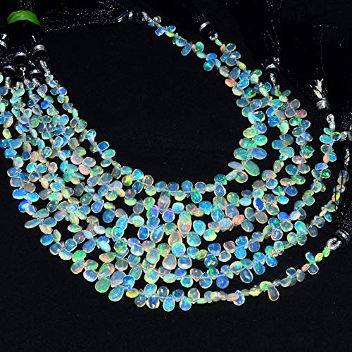 Opale de feu éthiopienne perles briolette poire AAA+ pour créer un cadeau unique
