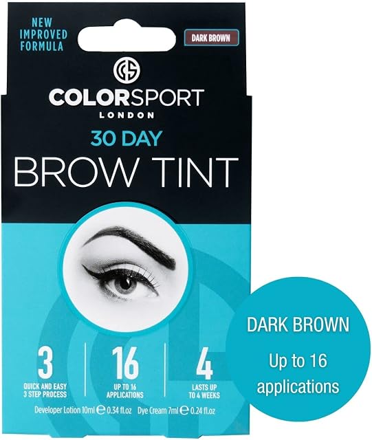 COLORSPORT LONDON 30 DAY BROW TINT, Eyebrow Tint, Eyebrow Dye, Immediate Visible Results, Last for up to 30 days, Dark Brown