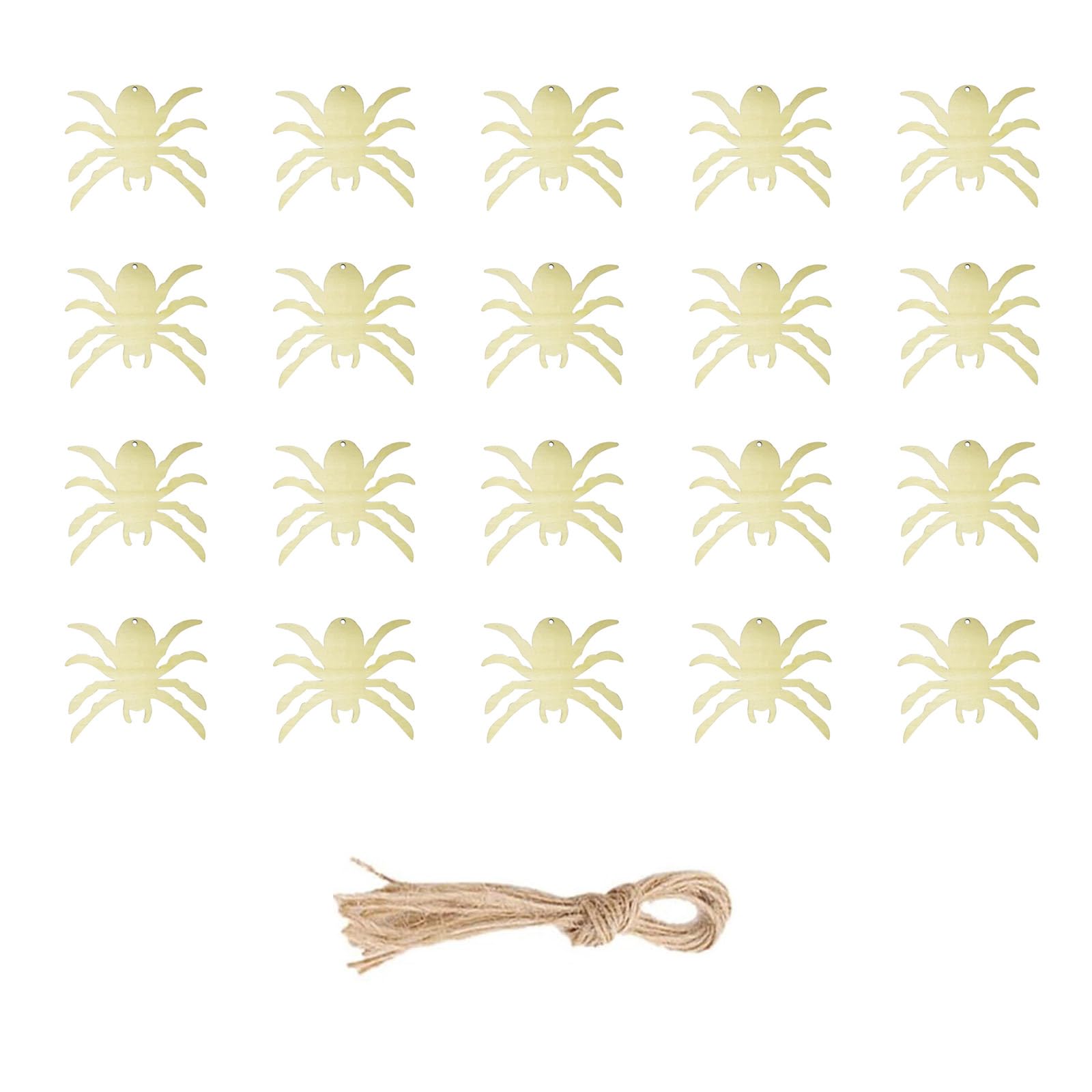 Tfaoys A 20Pcs Wood Hanging Halloweens Decorations Easy Ssembly Holiday Craft Project For Kids Dults Halloweens Hanging