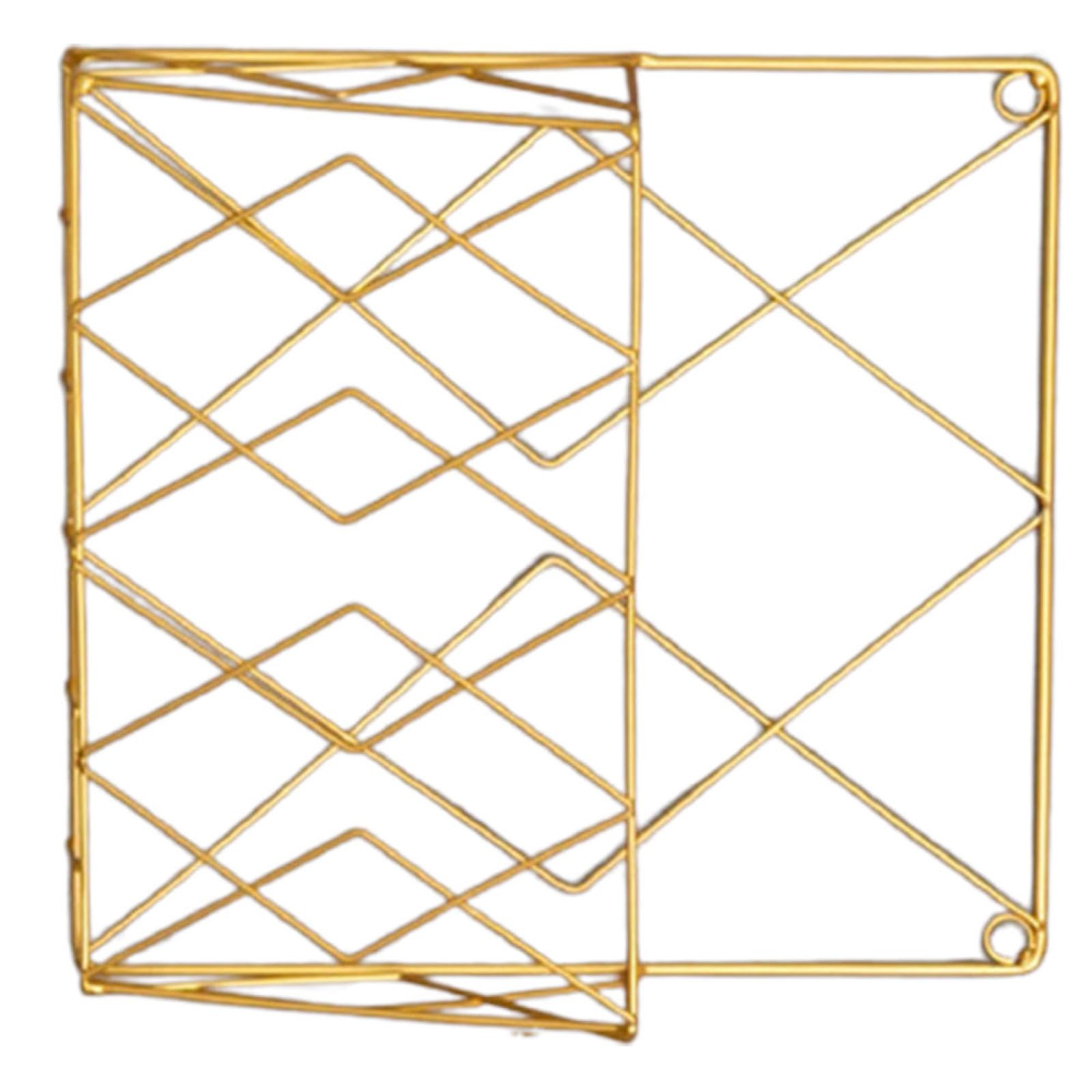 Metal Hanging Basket Metal Wire Magazine Rack Wall Mounted Single Pocket Wall File Organizer Iron Mesh Hanging Document Holder for Office Home Golden Snack Storage Container-picture-28
