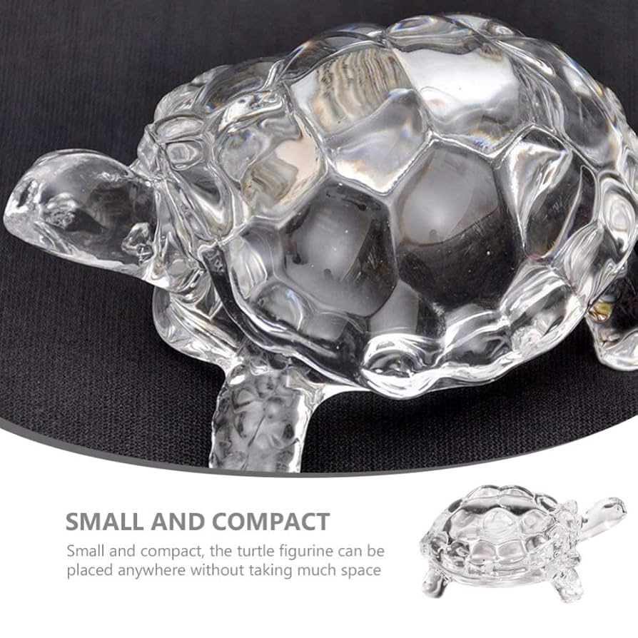 Amazon.co.jp: Happyyami クリスタル 亀 置物 クリア 亀 彫像
