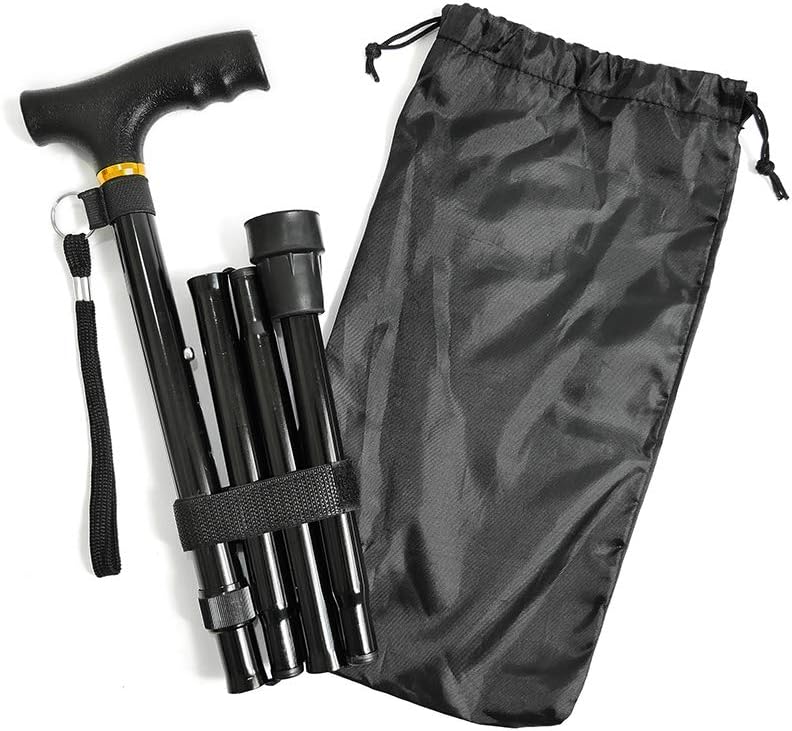 Amazon Crazy 🔥 Deals Ez2care Adjustable Folding Cane with Carrying Case, Black Free Shipping Offer Ez2care Adjustable Folding Cane with Carrying Case, Black