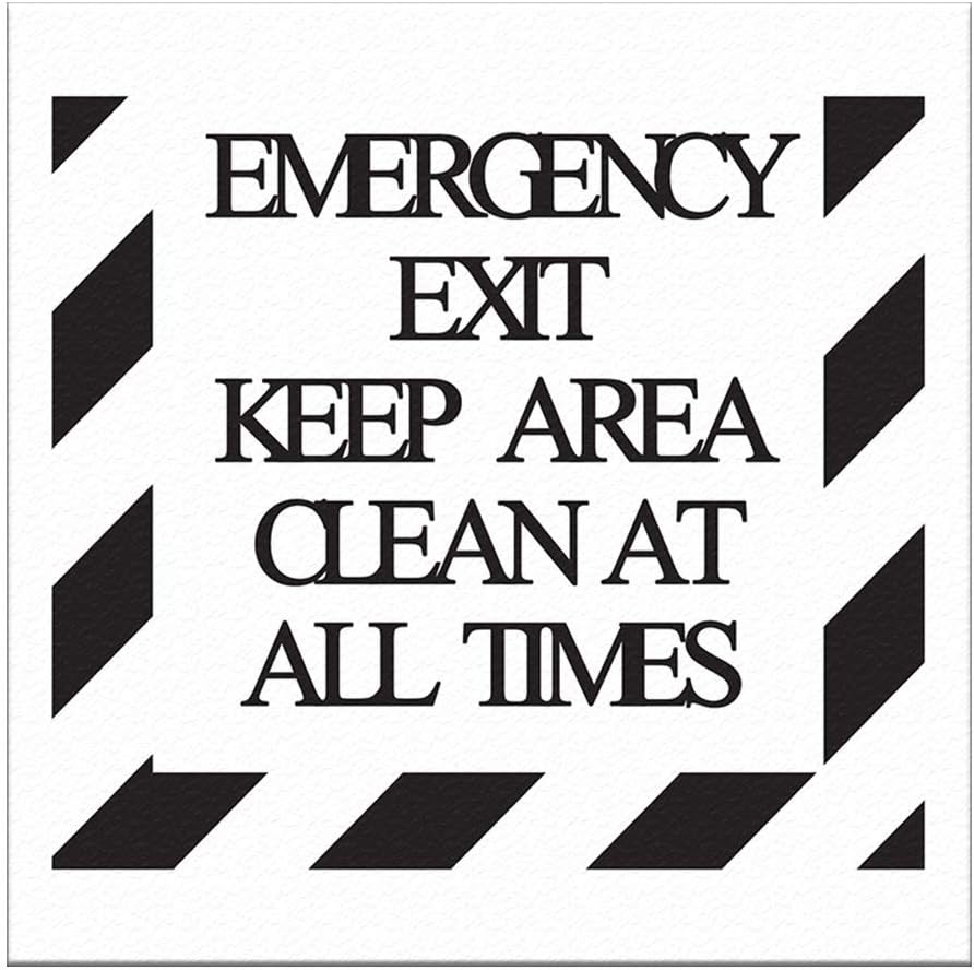 Emergency Exit Floor Decals Keep Area Clean at All Times