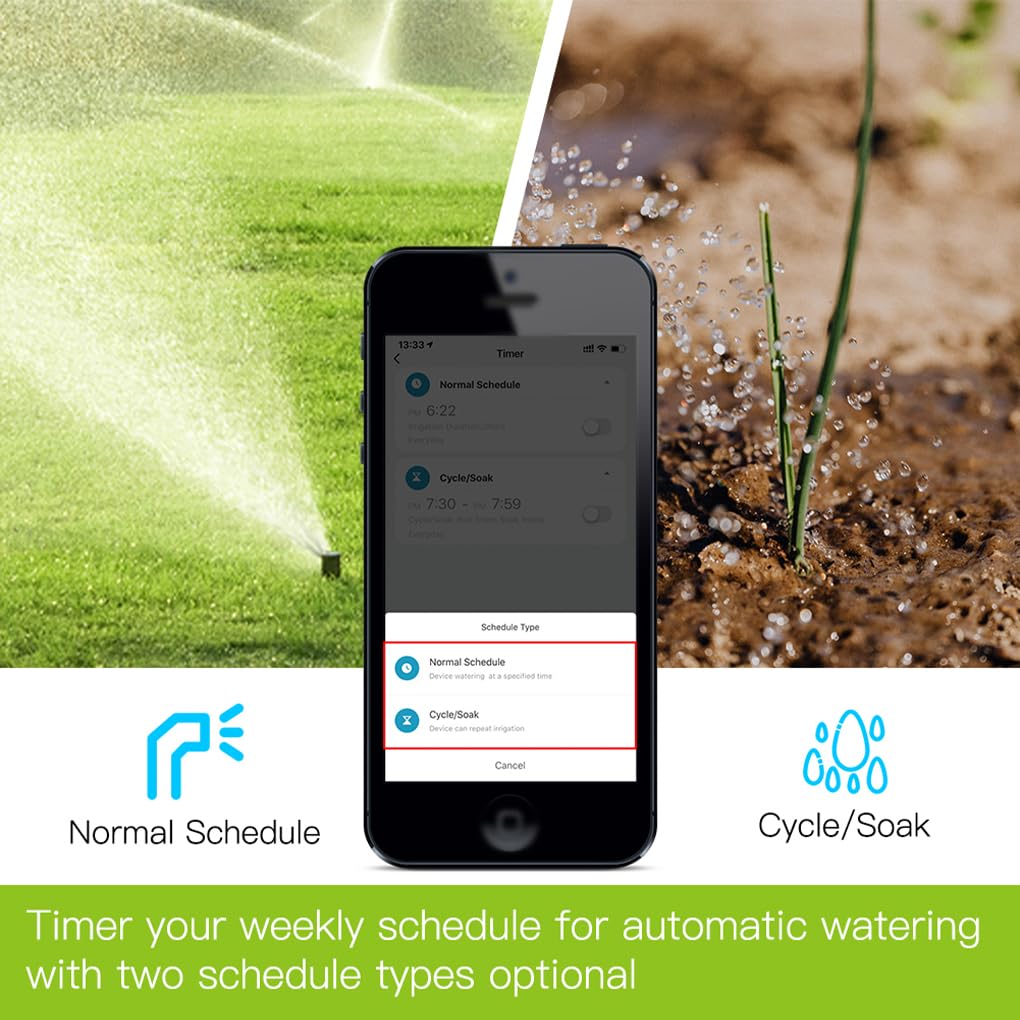 Timer per irrigazione intelligente IP55 Controller per irrigazione a goccia da giardino impermeabile Programmatore programmabile Parte di ricambio