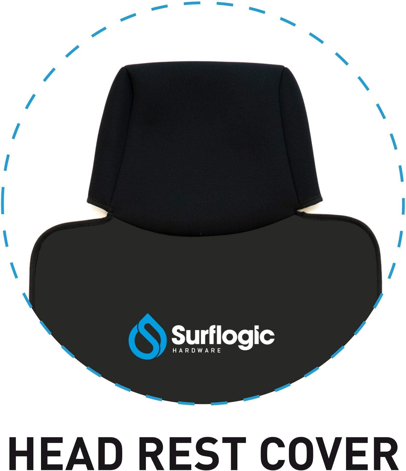 SURF LOGIC Waterproof Car Seat Cover Single Cover, Adulti Unisex, Neoprene/Black (Nero) Taglia Unica