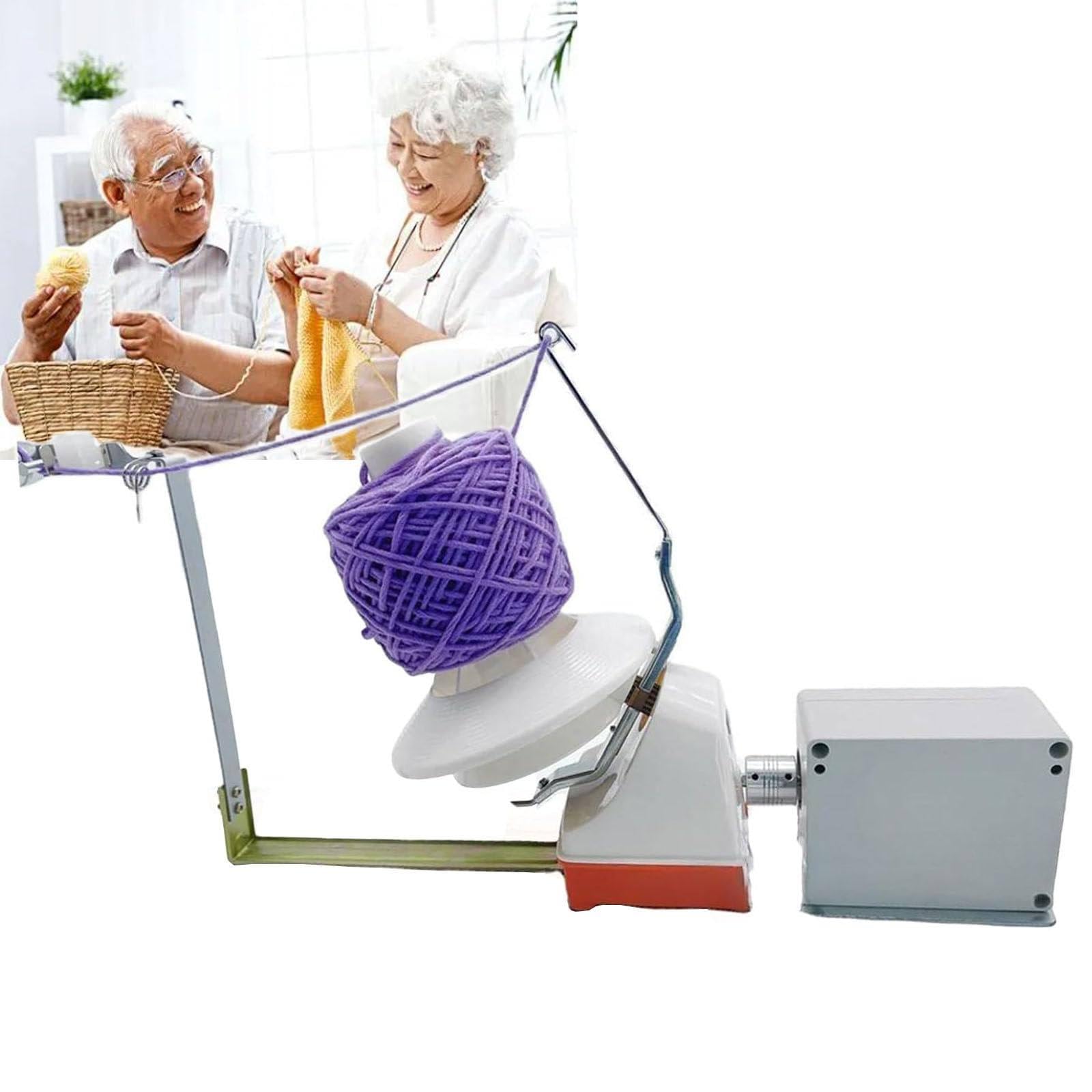 Bobinadora De Hilo Eléctrica: 500g De Gran Capacidad, Máquina Bobinadora De Hilo De Velocidad Ajustable, Bajo Nivel De Ruido, Herramienta De Torsión para Hilo De Lana/Nylon