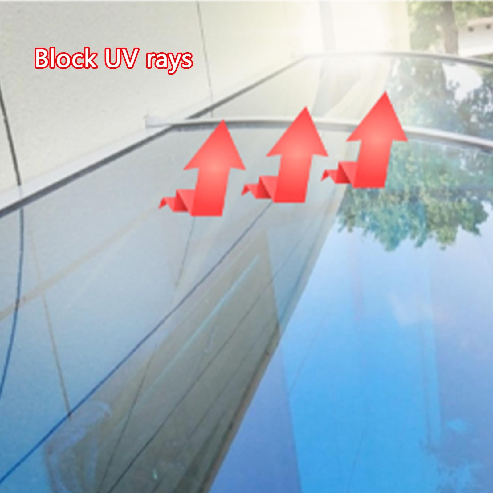 Patio da esterno con staffa in metallo protezione UV baldacchino per & porte resistente alle intemperie Sune Block Rain & ow blu 50x
