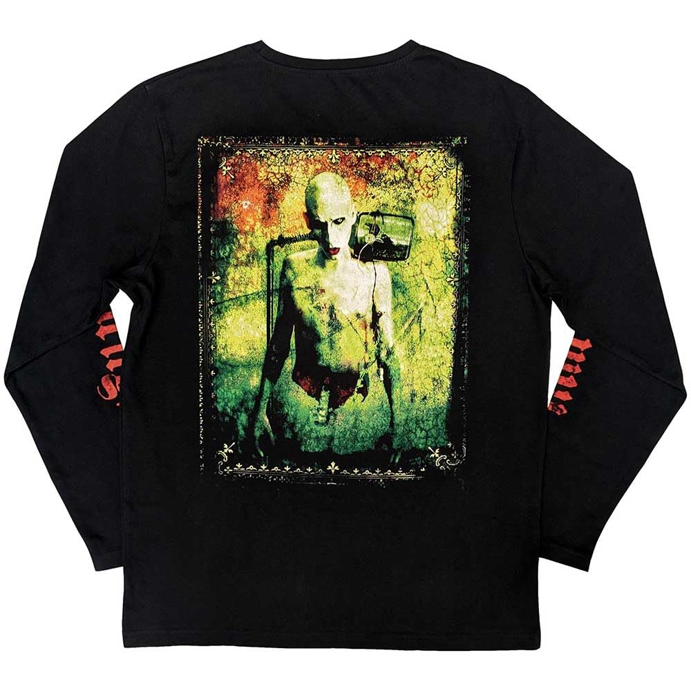 Rock Off officially licensed products Marilyn Manson X111 Death Logo Long Sleeve T Shirt S Black