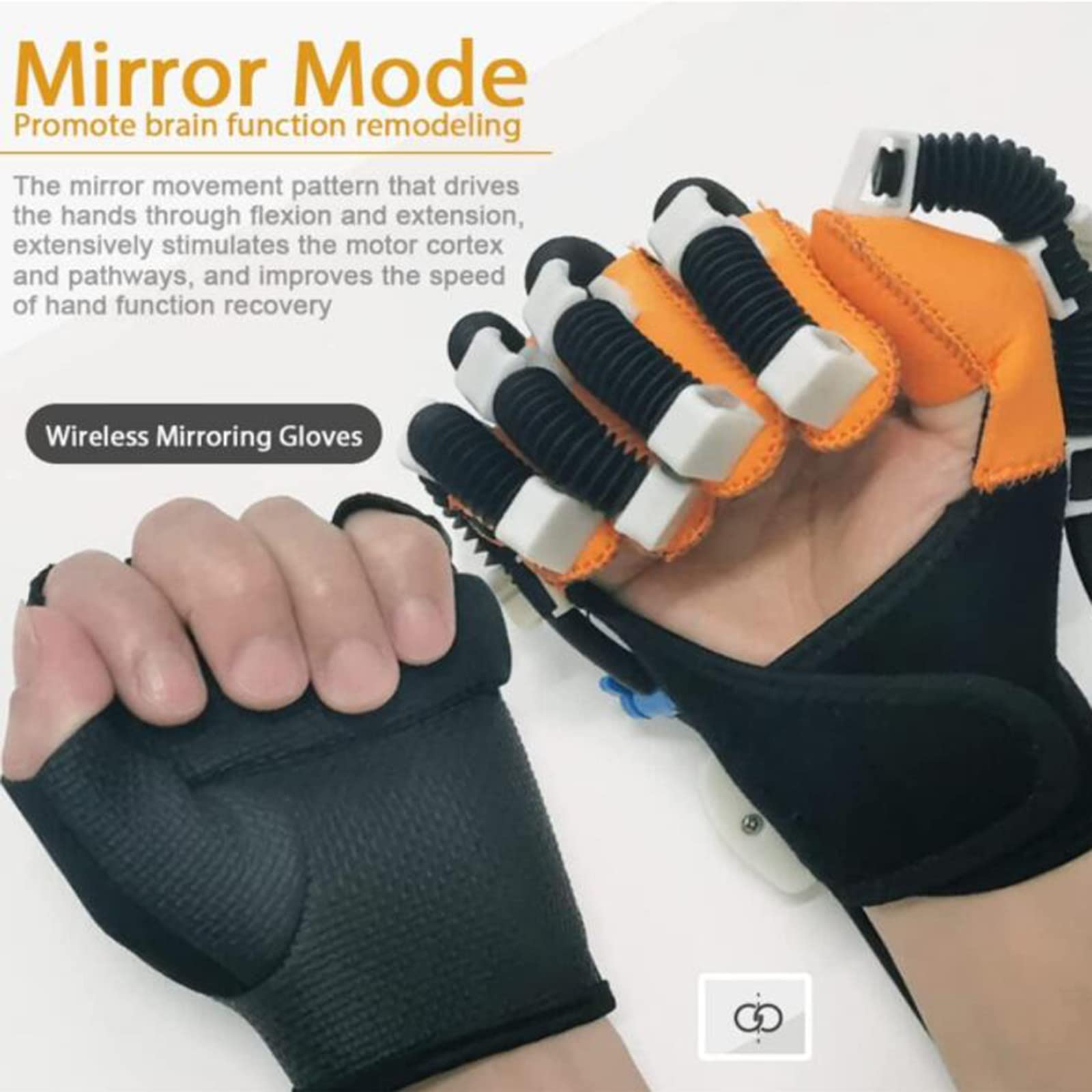 Guantes de Robot de RehabilitacióN,FéRula de Mano de Trazo Dispositivo de Guantes de Robot de RehabilitacióN de Mano Ayuda,MúLtiples Modos de Entrenamiento,L-lefthand