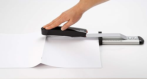 Miniatura 7 de Novus B17 Grapadora de brazo largo capacidad de 40 hojas profundidad de grapa de 1175 para encuadernación de folletos grapaPin accionamiento de