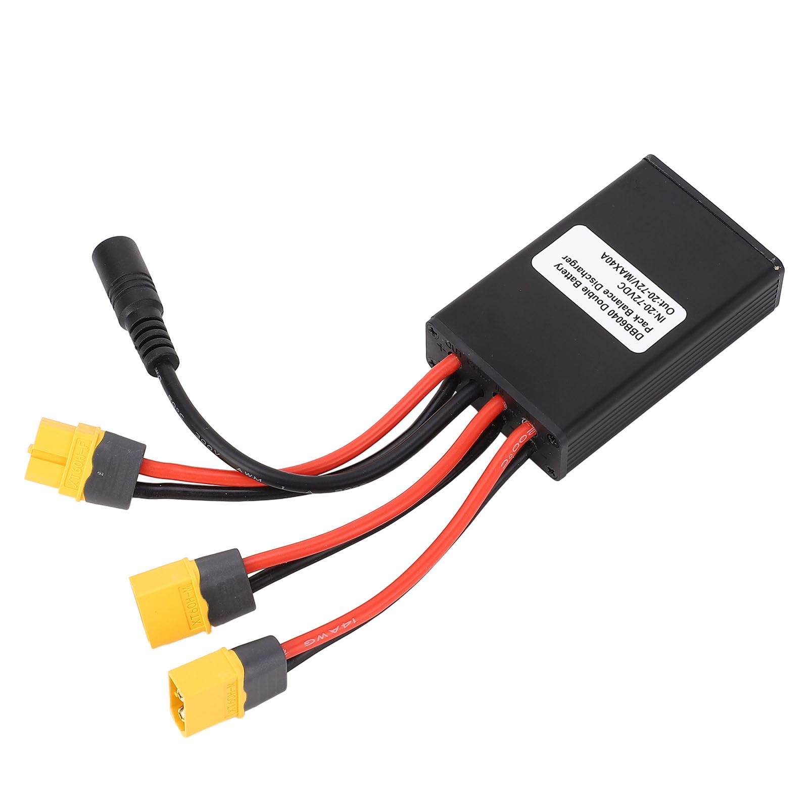 Convertidor de Descarga de batería Doble Adaptador de Conector de batería 40A con Cable de Carga para de Fuente de alimentación de batería de Bicicleta eléctrica de