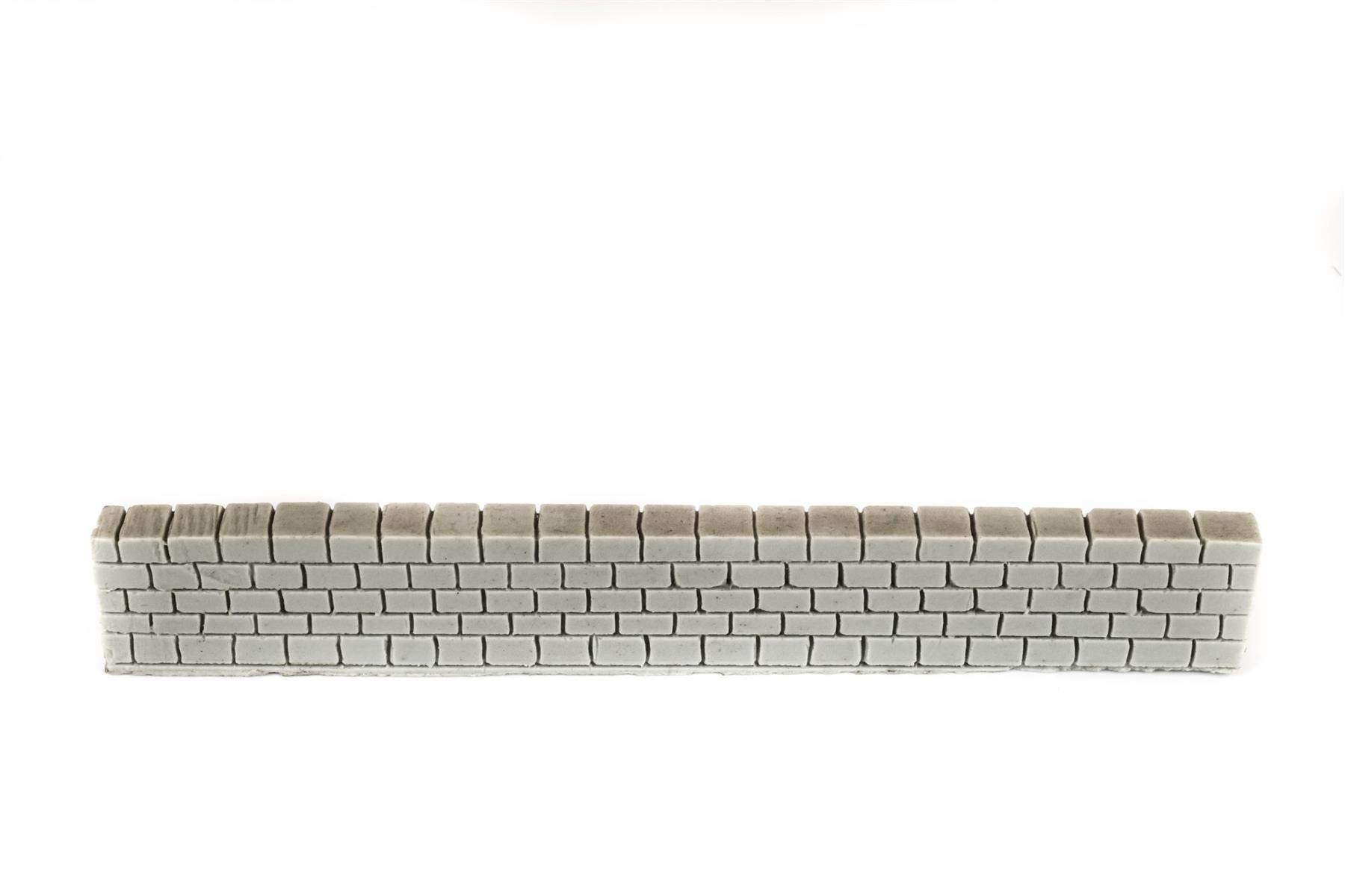War World Gaming Betonmauer Unbemalt x 30-20 - 28 mm Tabletop Gelände Modell Miniaturen Diorama Modellbau Miniatur Zaun Mauer Landschaftsbau Landschaft Geländbau