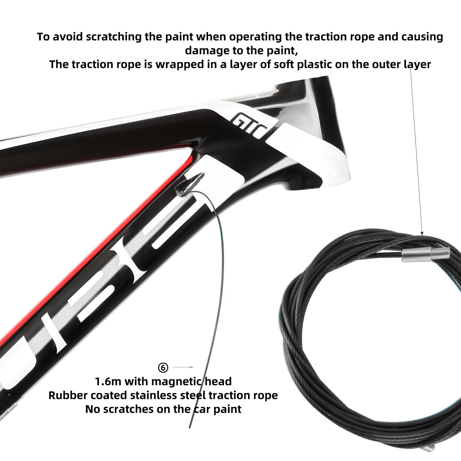 Magnetic Wire Routing Frame Bicycle Cable Routing Tool FLY_H Bicycle Internal Cable Routing Tool ...