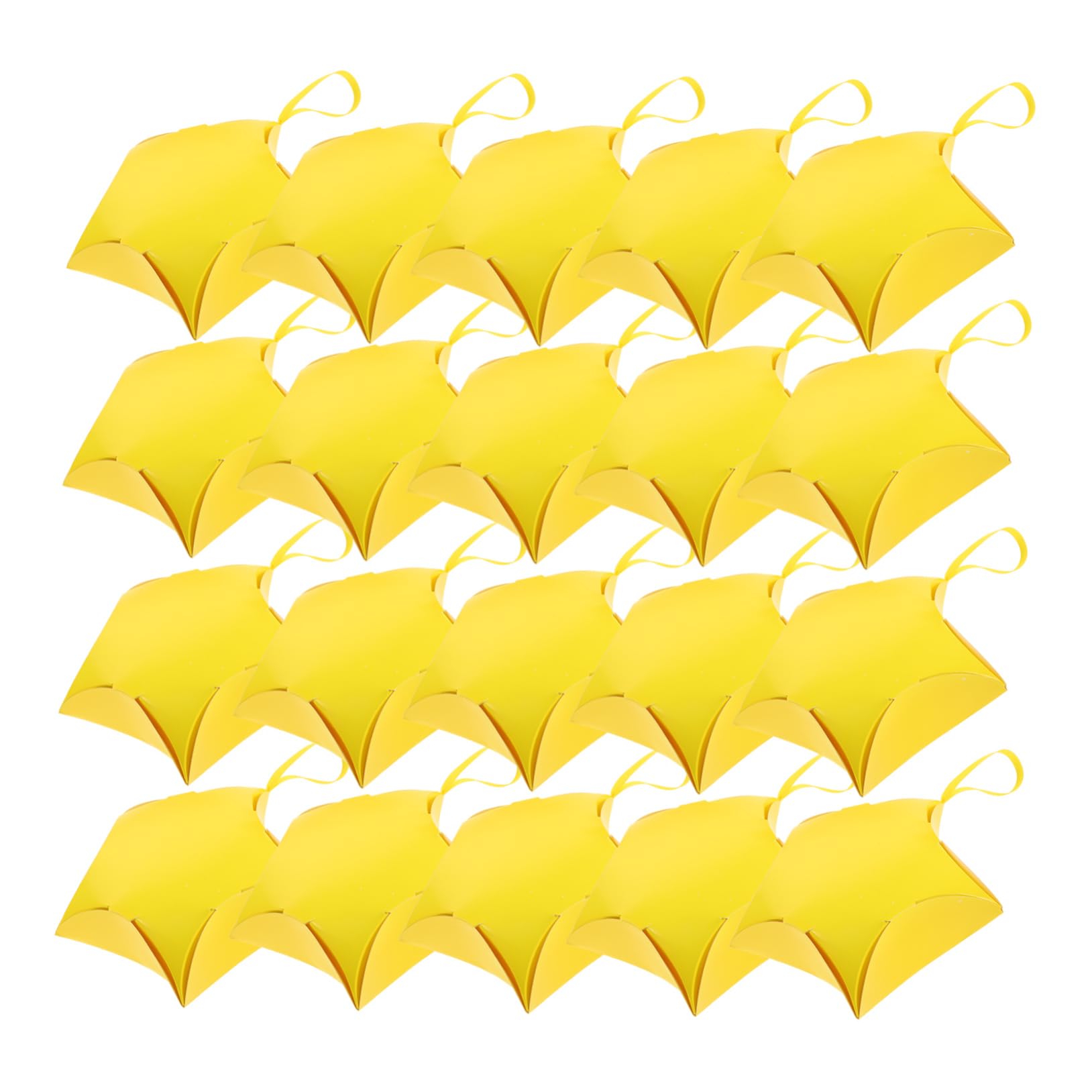 ULTECHNOVO 3 Sätze Süßigkeiten Box Vorabend Favorisieren Klein Form Fröhlich Geschenkbox Boxen Präsentiert Süßigkeiten-miniboxen Goodie-boxen Goldpapier Yellow 20 Stück * 3