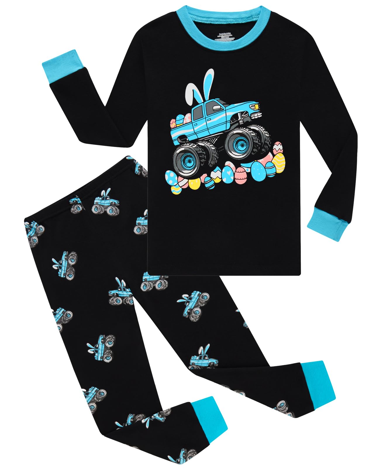 Dolphin&Fish Boy Pajamas Long Sleeve Cotton Kids Clothes Toddler Boys Sleepwear