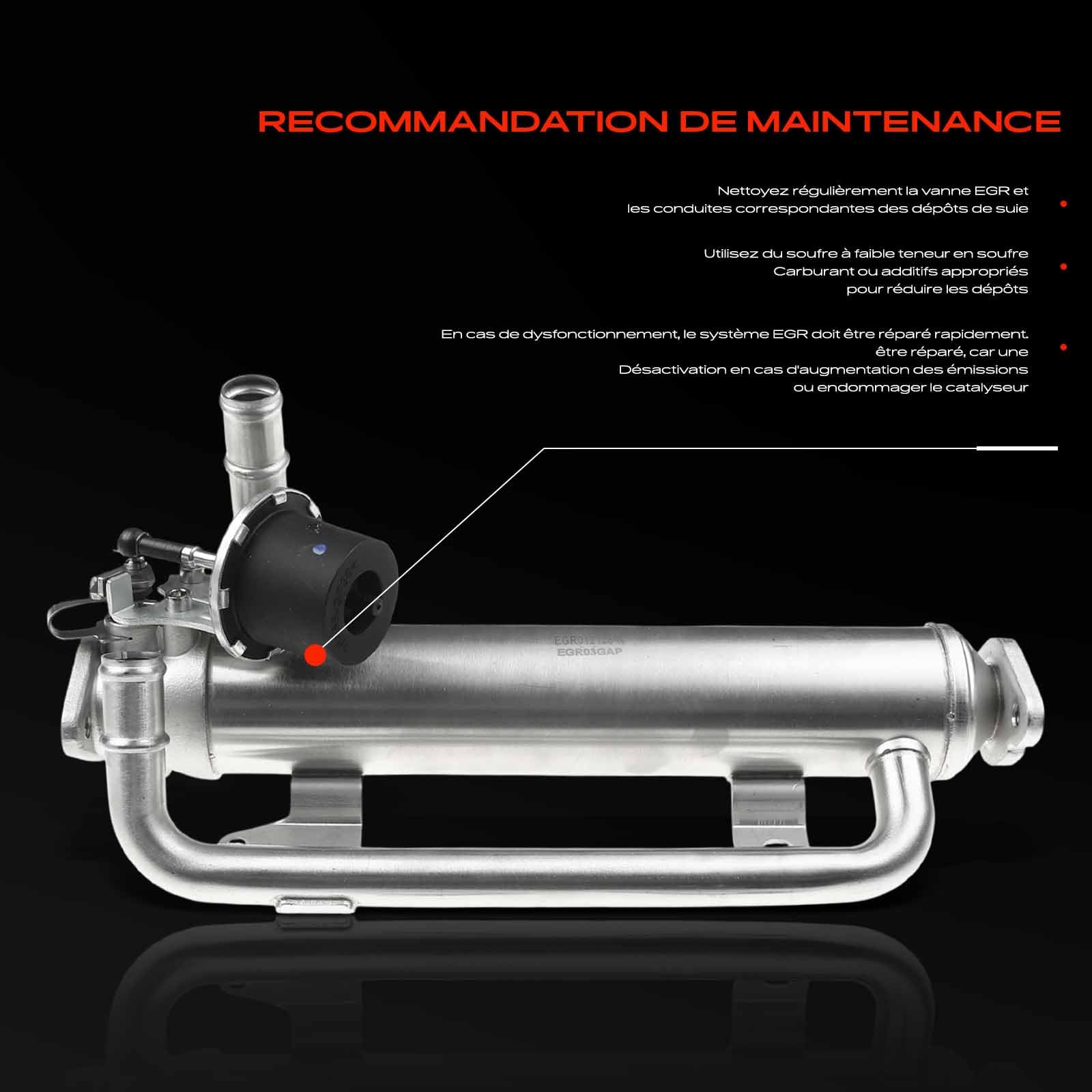 Frankberg Vanne EGR pour le recyclage des gaz d'échappement 03G131512AP