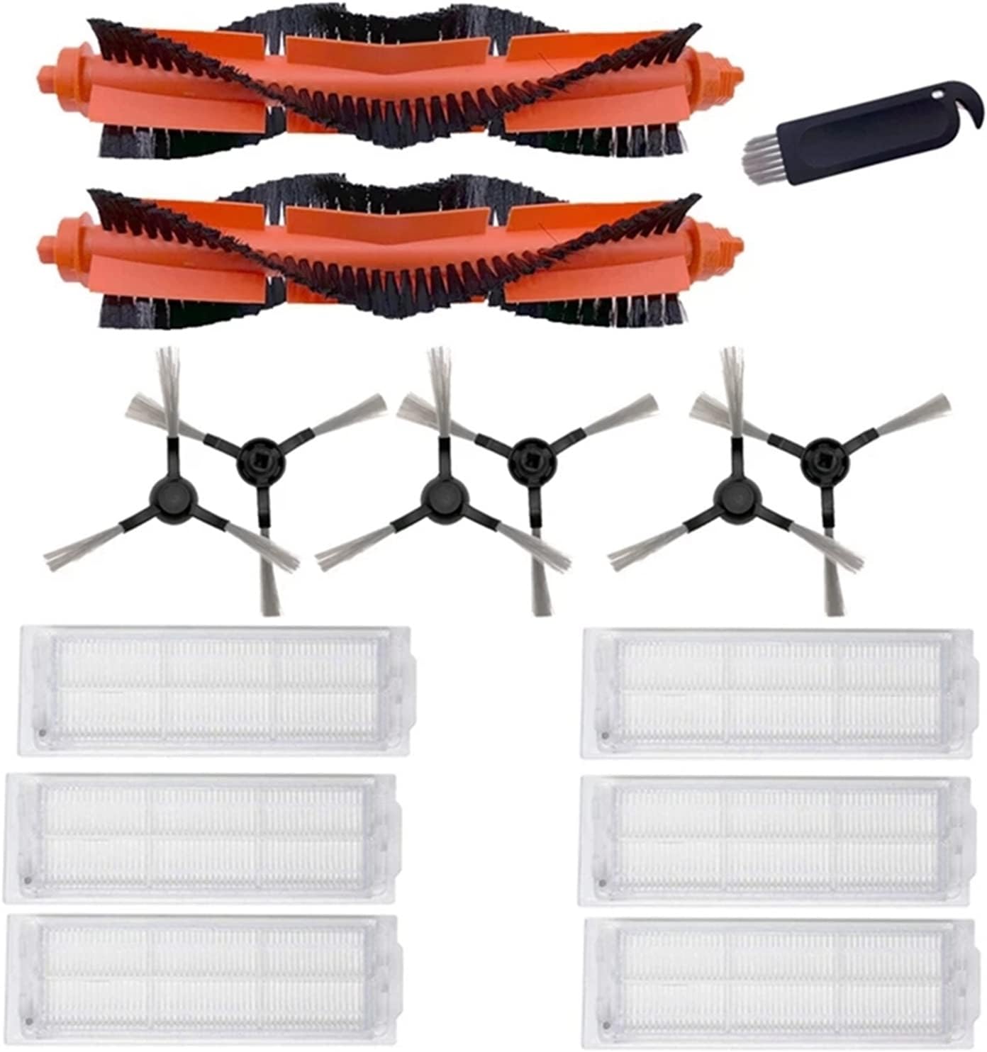 BOLKA Piezas de aspiradora Cepillo Lateral Cepillo Principal HEPA Filtro Compatible con Xiaomi Mijia Styj02ym Accesorios Sweeping Mopping Robot Aspirador Robot de Barrido