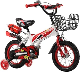 FUFU Children's Bicycles, Boys 'and Girls' Bicycles, Sizes 12 Inch, 14 Inch, 3 Colors, With Stabilizer, Bracket And Water Bottle