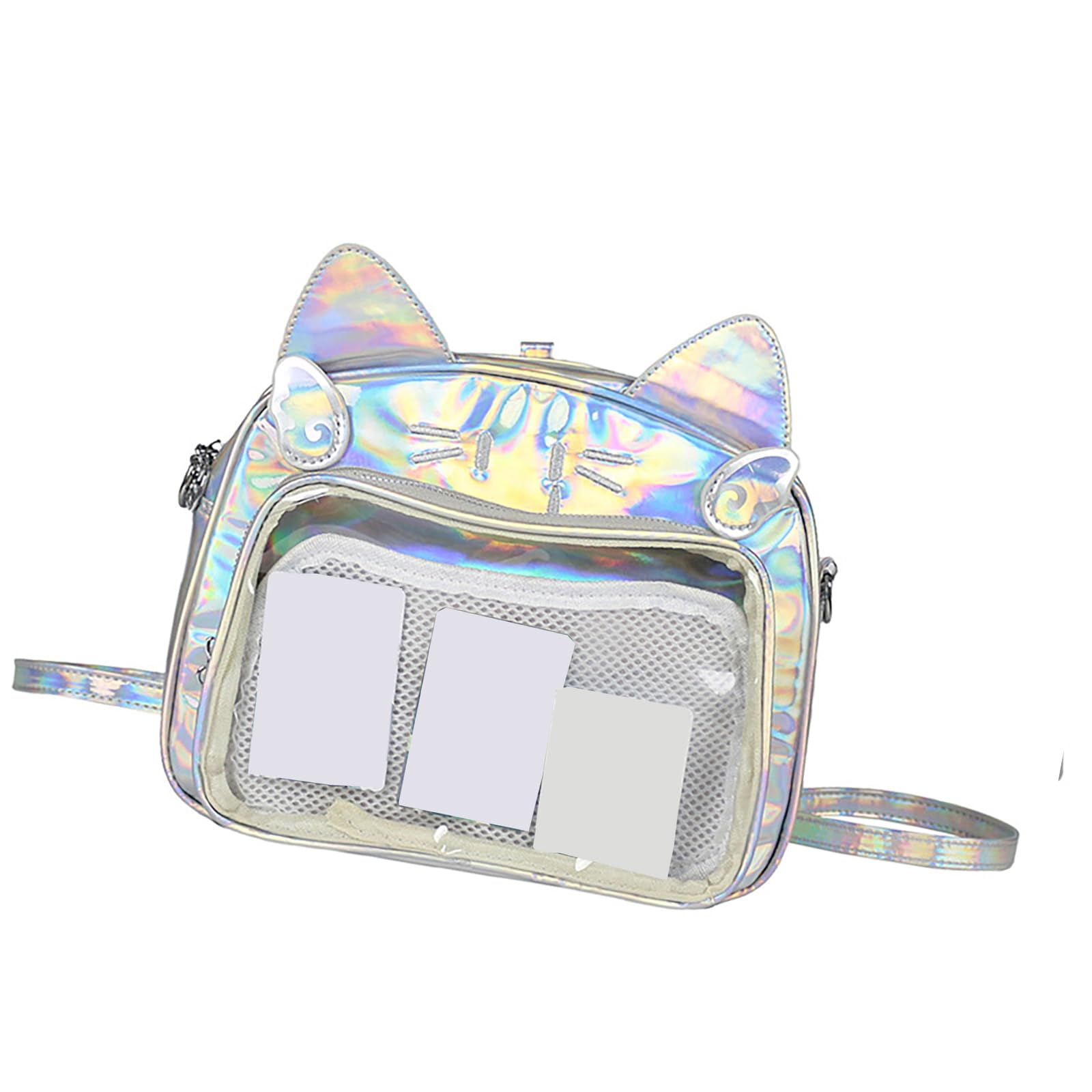 Mochila Itabag de poliuretano con cremallera y bolsillo transparente para escuela 7