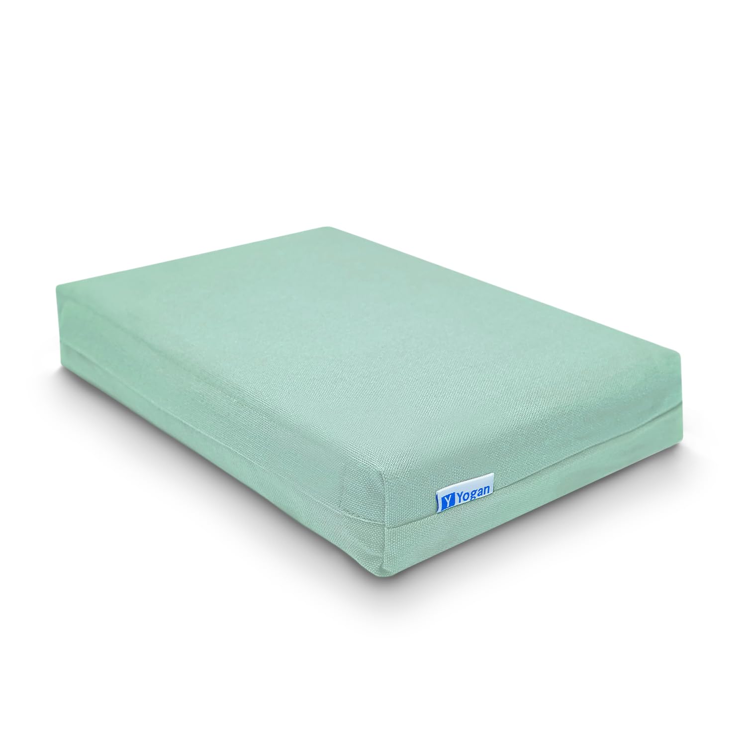 Yogan Head Cushion/Headpad (2") for Yoga/Pilates | Organic Cotton Outer Cover (Removable & Washable)| Inner Cover with Recycled Fiber Filling | 30x20x5 cm (Turquoise) โ image 1