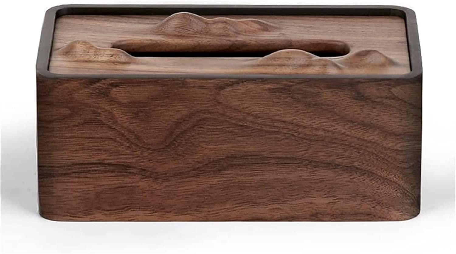 GTHTUHFD Luxury Chinese Style Household Solid Wood Tissue Box Inlaid With Copper Flowers For Home Decoration, Living Room And Office