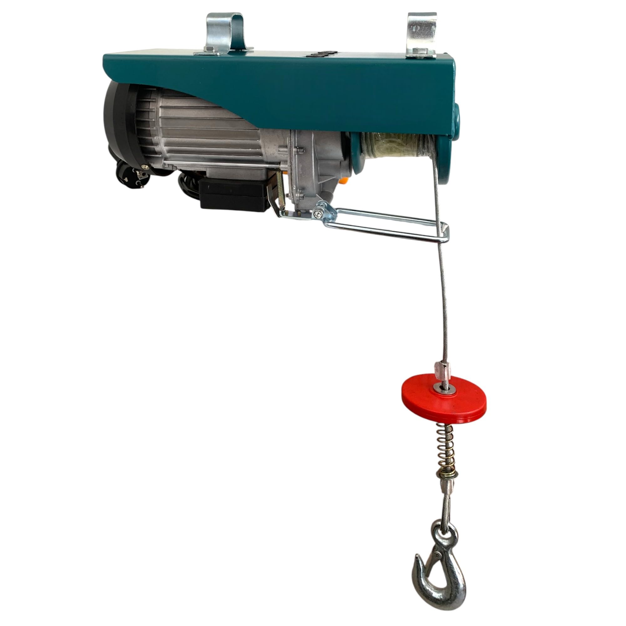 Argano Paranco Verricello Montacarichi Elettrico Portata Carico 125/250Kg 800W 1HP Cavo in Acciaio 18m Velocità di Sollevamento Fino a 10m/min Telecomando Cablato per uso Domestico e industriale