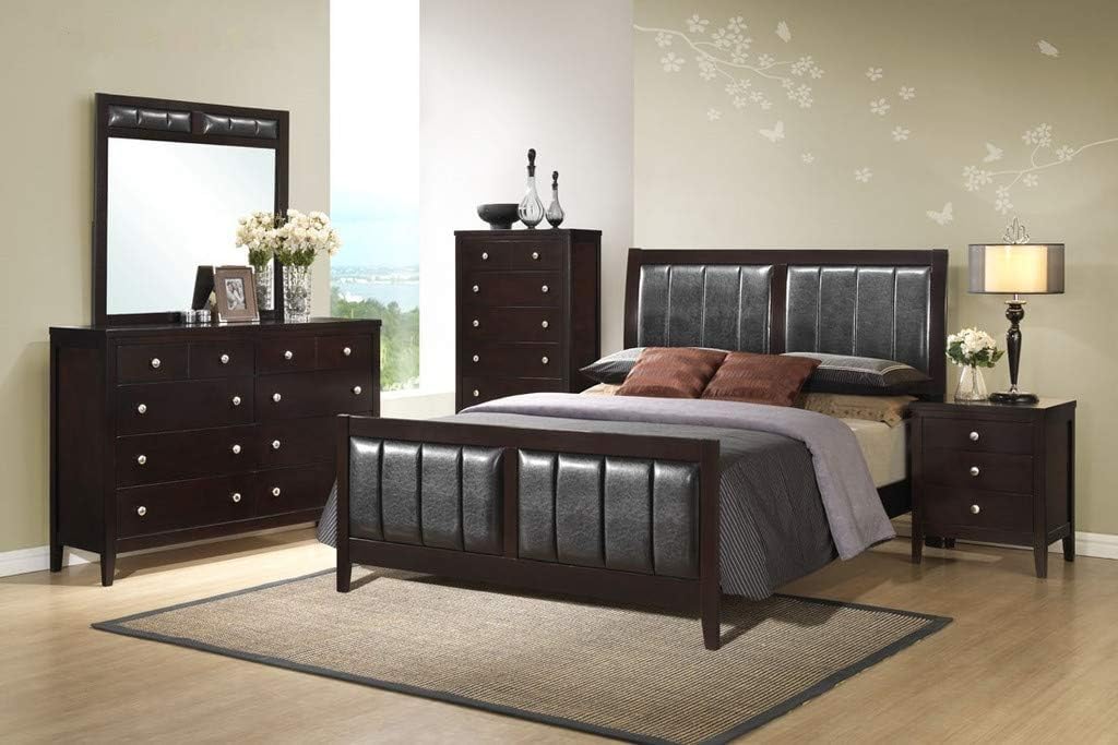 GTU Furniture Contemporary Styling Rosa 5Pc Queen Bedroom