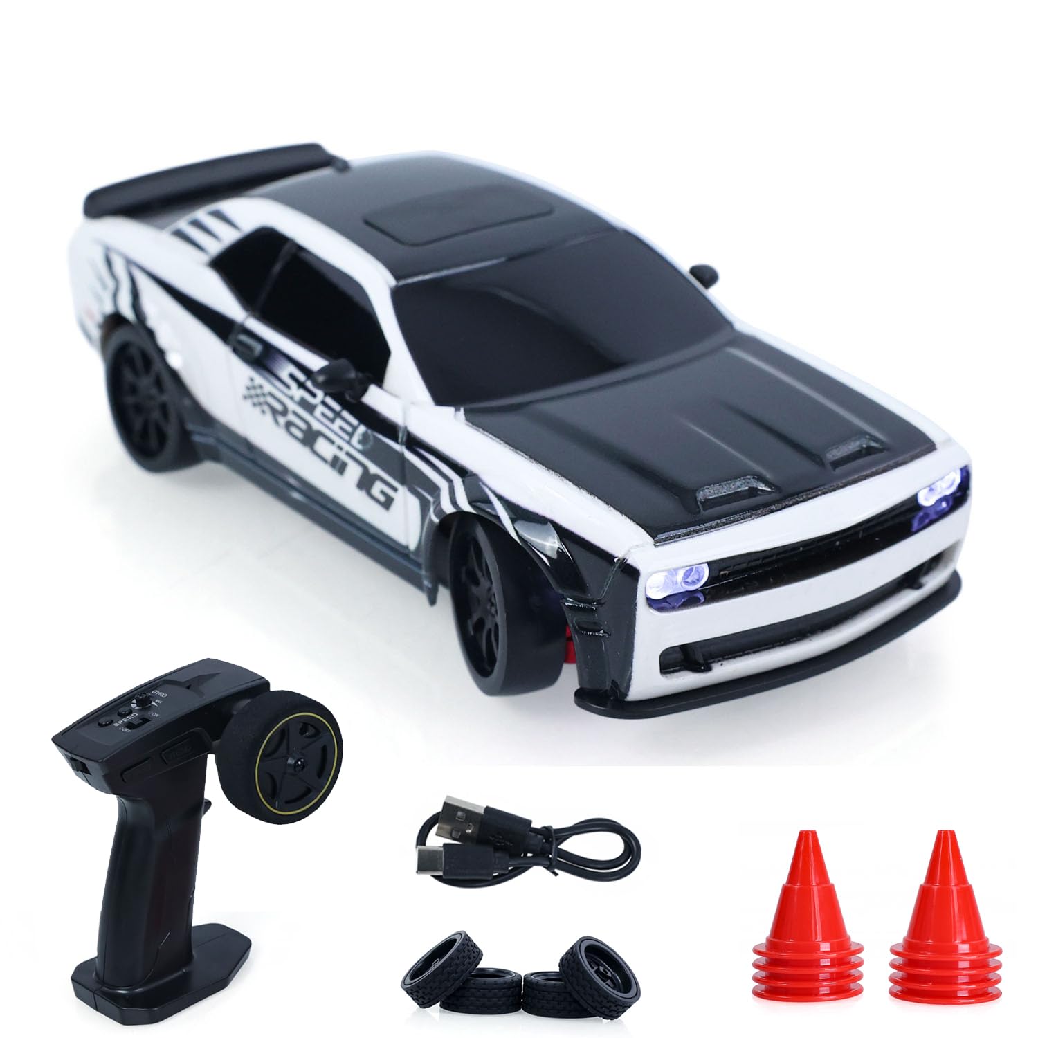 1/36 JIABAILE RC Driftauto 3612, 4WD giroscopio tracción en las
