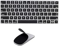 Vista 10 de Fundas protectoras suaves de silicona para Apple Magic Keyboard (MLA22LL/A) con diseño de EE. UU. y mouse mágico MAC Rosado