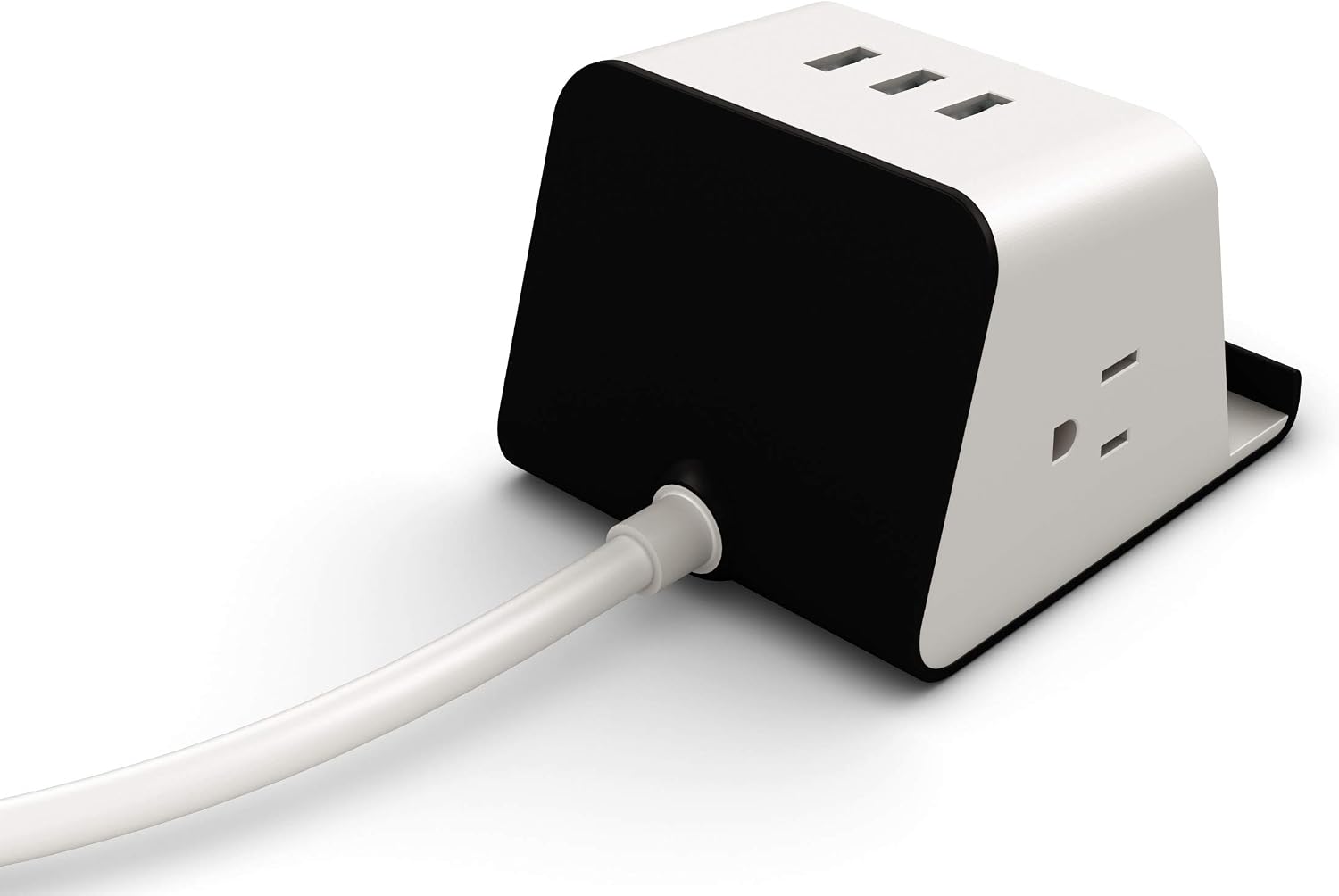 ETL Listed, Power Strip with 2.4 A USB Charging Station for Multiple Devices, Qi-Certified 5W Wireless Charger, 2 AC Outlets and 3 USB Hub Charger