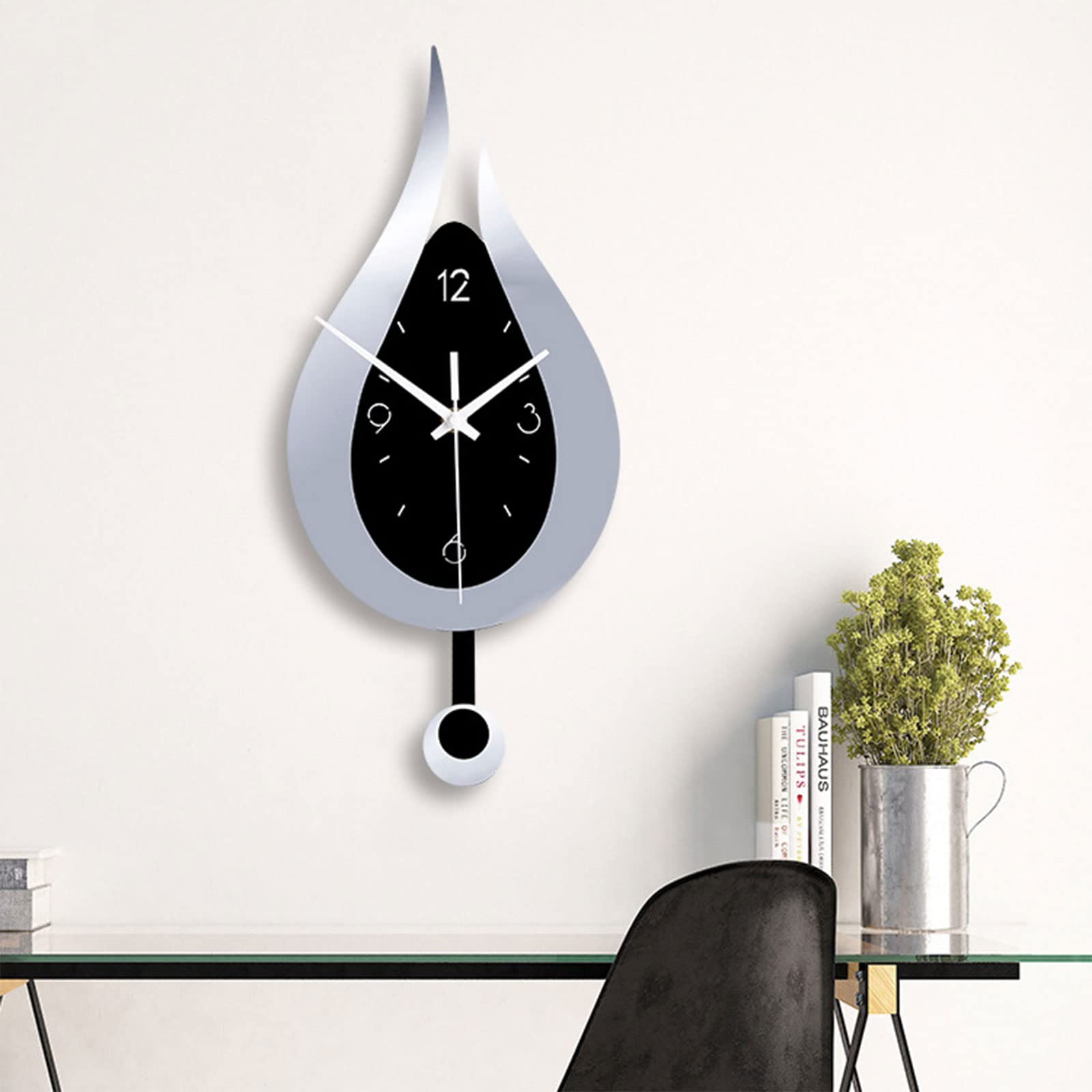 Orologio da Parete dal Design Moderno con Gocce d'Acqua per Orologio a Pendolo Acrilico Creativo