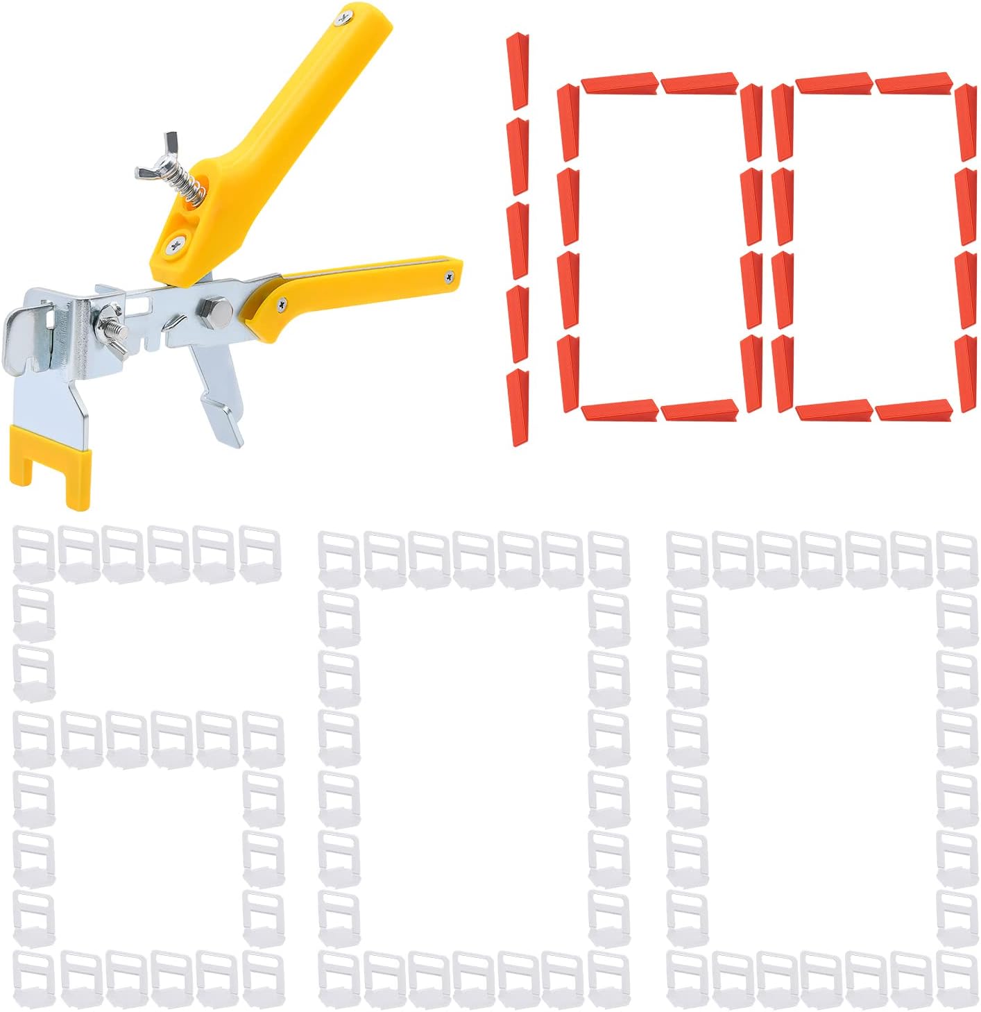 Tile Leveling System, Tile Plier with 600pcs Tile Spacers Clips and