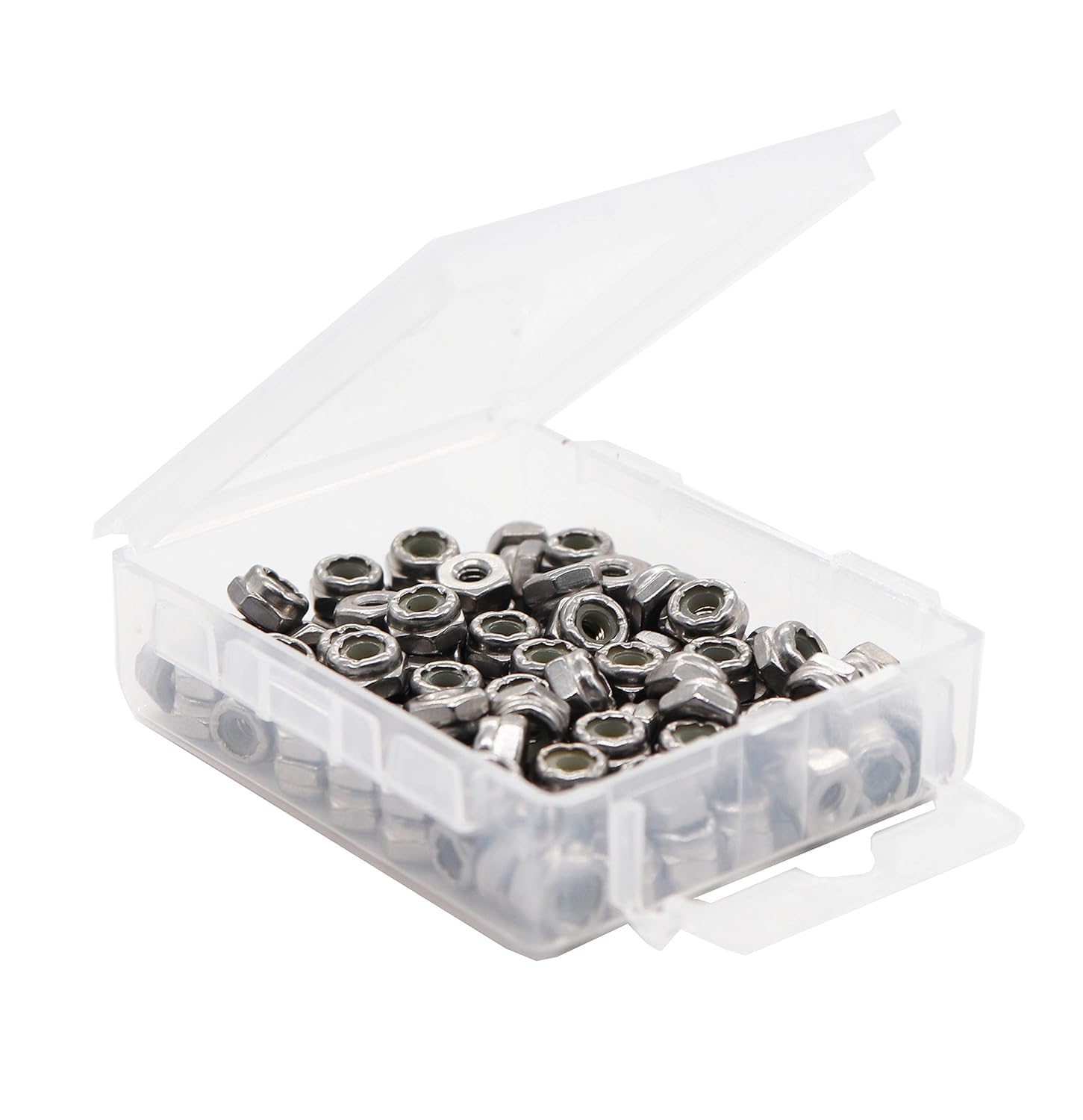 Stainless Steel Lock Nuts - 50 Pack 1/4-20 -16