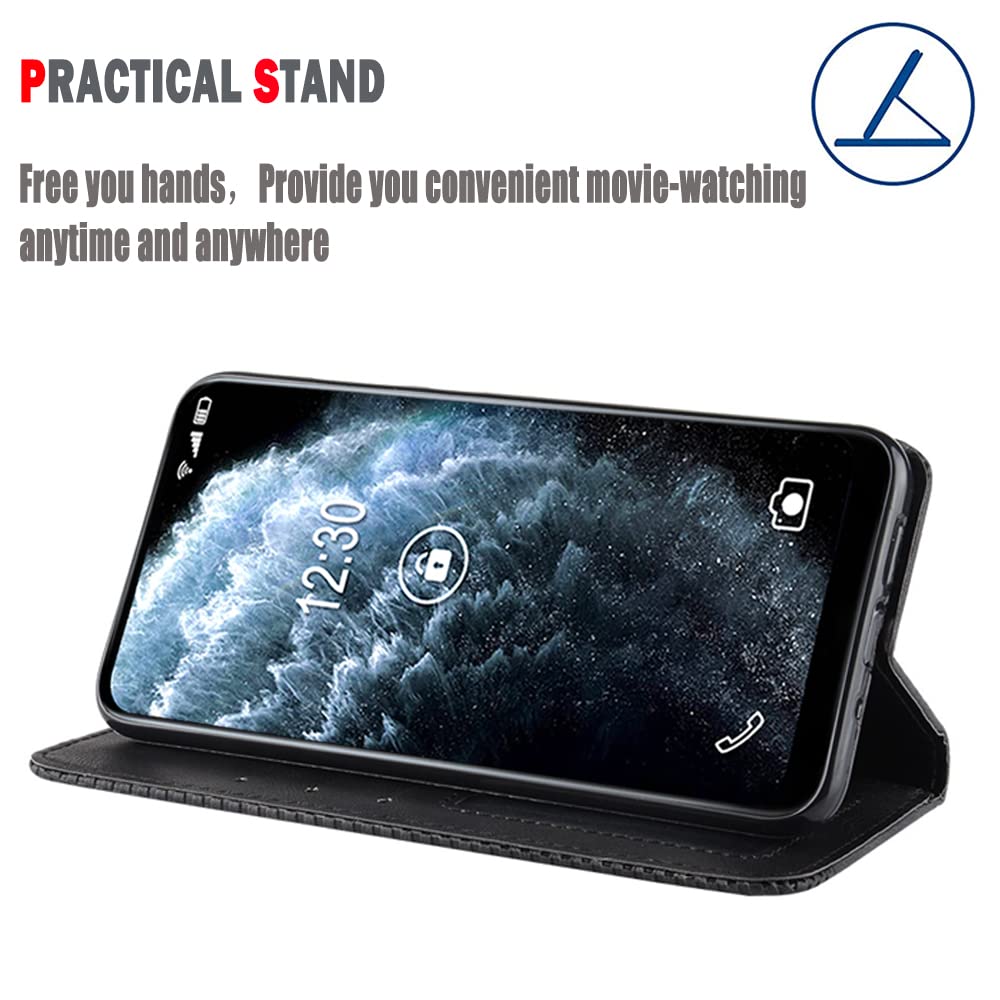 BAILI RFID Blocco Cover per Realme GT Neo 3 Case, Slot Carte Custodia a Portafoglio per Realme GT Neo 3, Supporto Magnetica Cover per Realme GT Neo 3-008